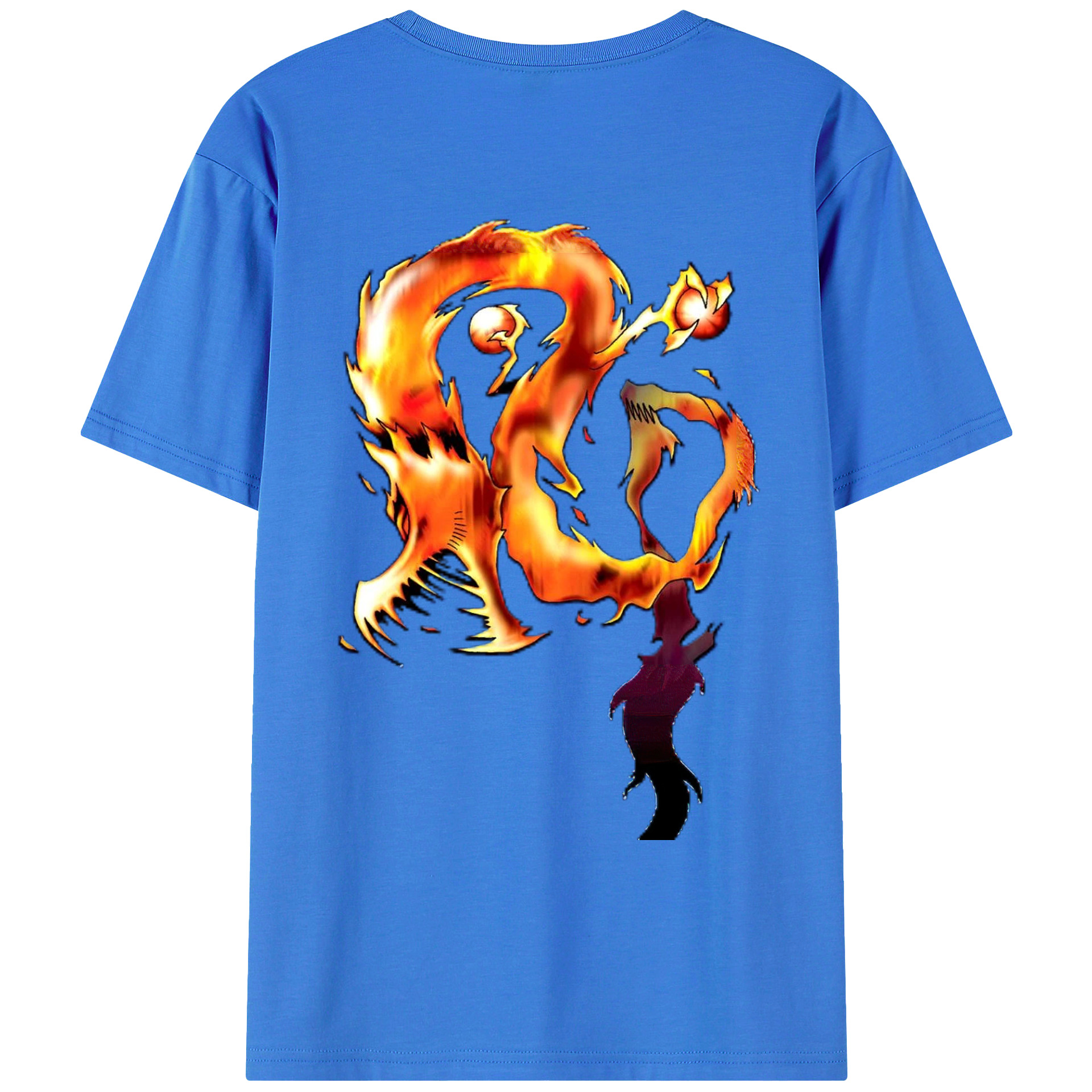 （画像用） 遊☆戯☆王 Yu-Gi-Oh! 綿100％ メンズ半袖Tシャツ（バックプリント） 通気性