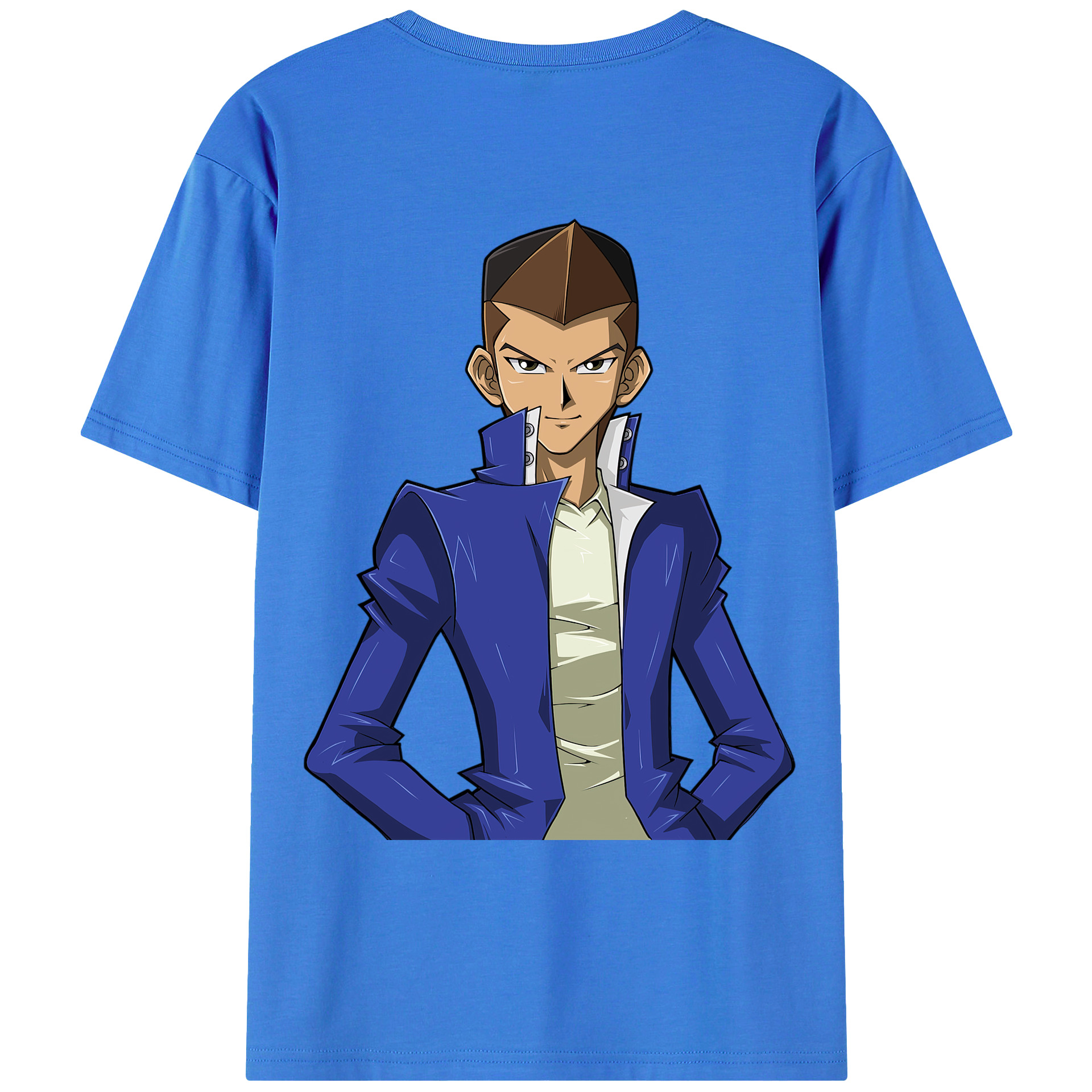 （画像用） 遊☆戯☆王 Yu-Gi-Oh! 綿100％ メンズ半袖Tシャツ（バックプリント） 通気性