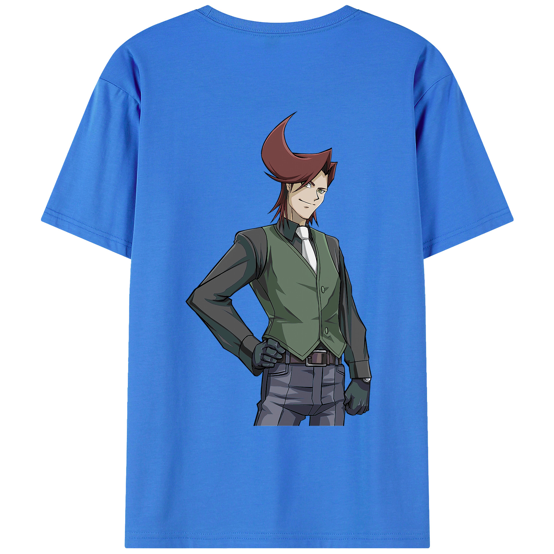 （画像用） 遊☆戯☆王 Yu-Gi-Oh! 綿100％ メンズ半袖Tシャツ（バックプリント） 通気性