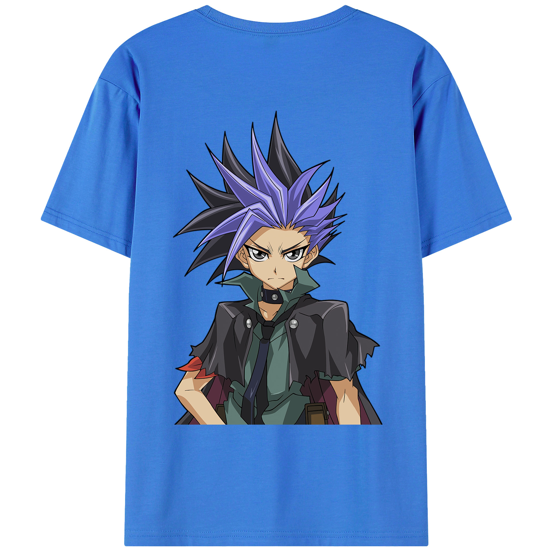 （画像用） 遊☆戯☆王 Yu-Gi-Oh! 綿100％ メンズ半袖Tシャツ（バックプリント） 通気性