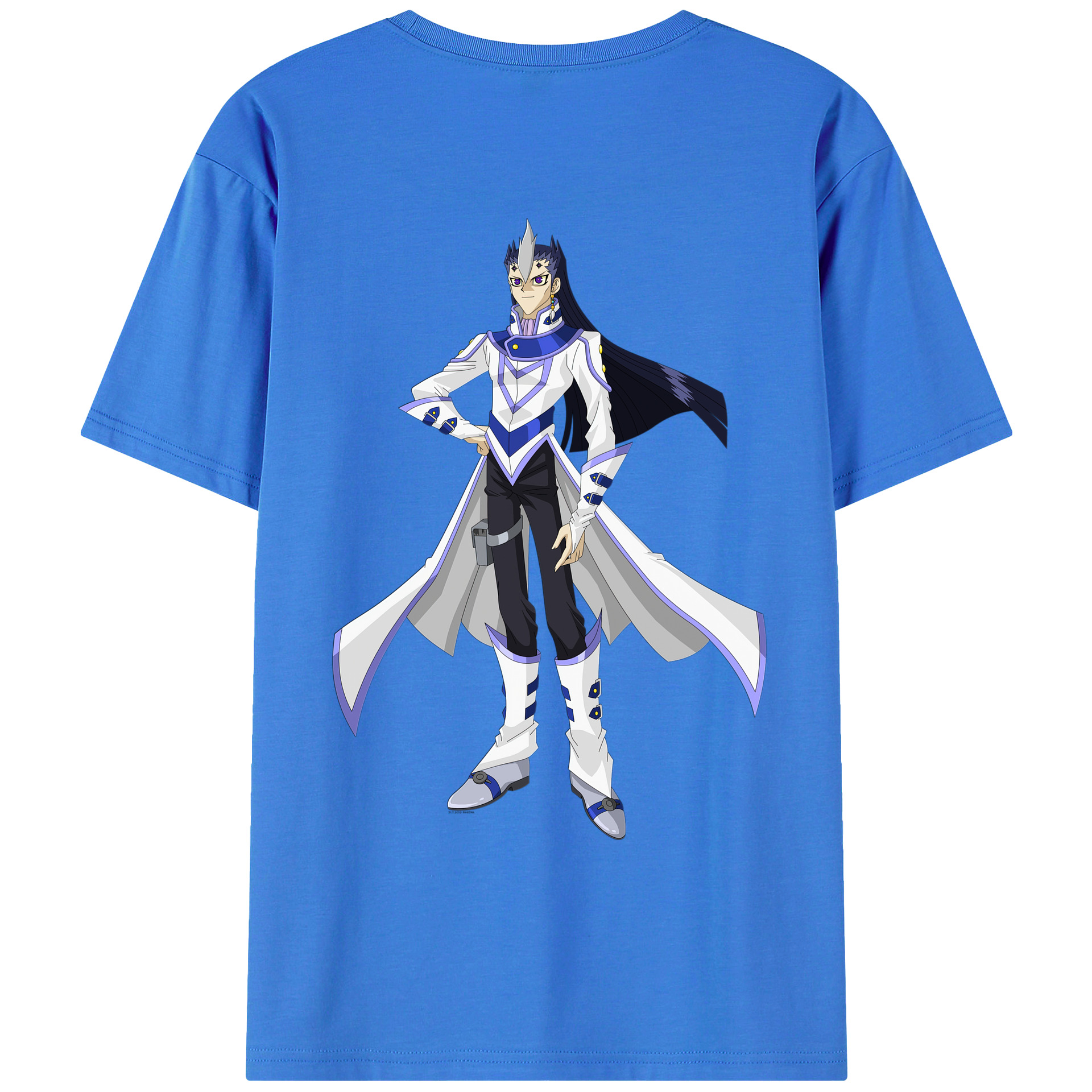 （画像用） 遊☆戯☆王 Yu-Gi-Oh! 綿100％ メンズ半袖Tシャツ（バックプリント） 通気性