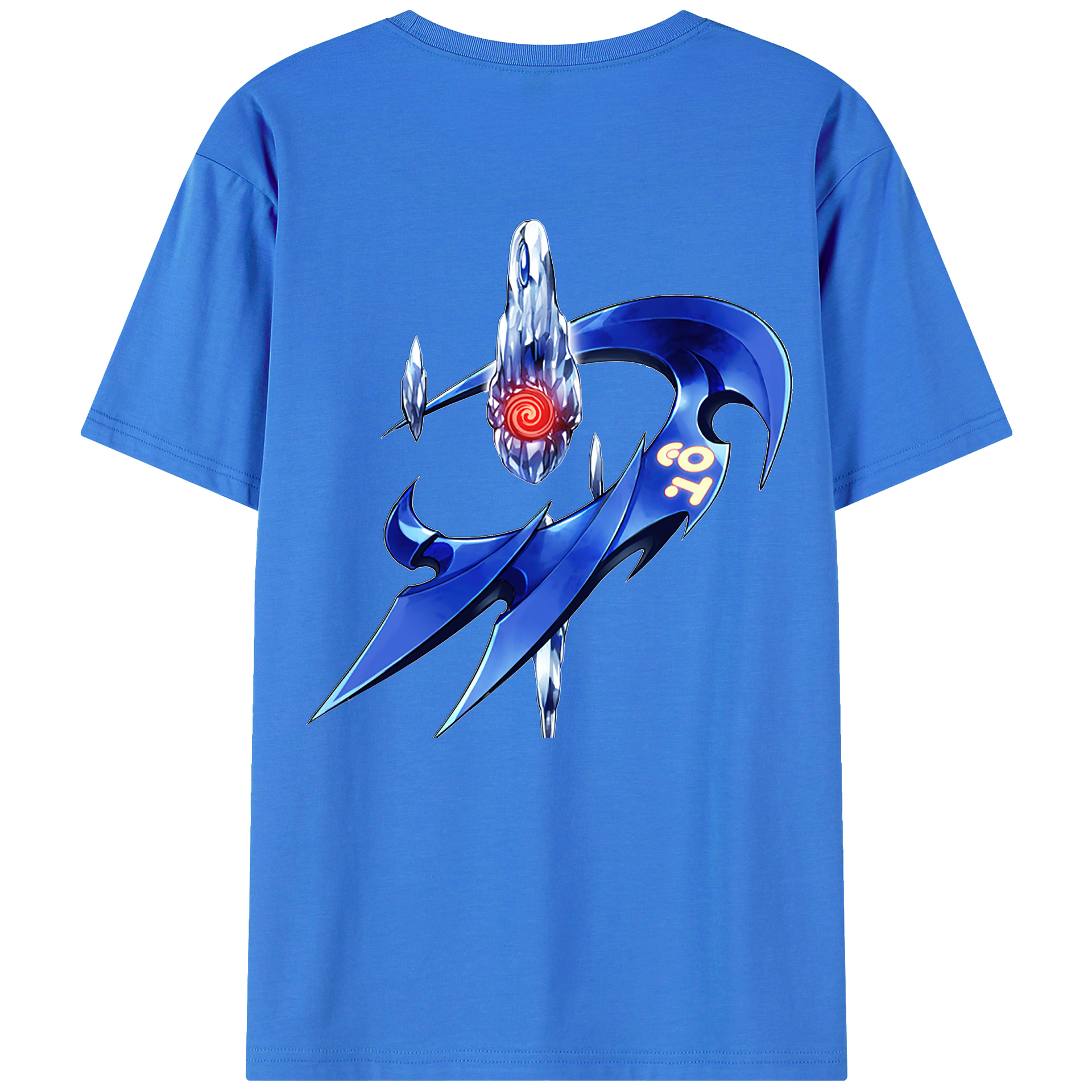 （画像用） 遊☆戯☆王 Yu-Gi-Oh! 綿100％ メンズ半袖Tシャツ（バックプリント） 通気性