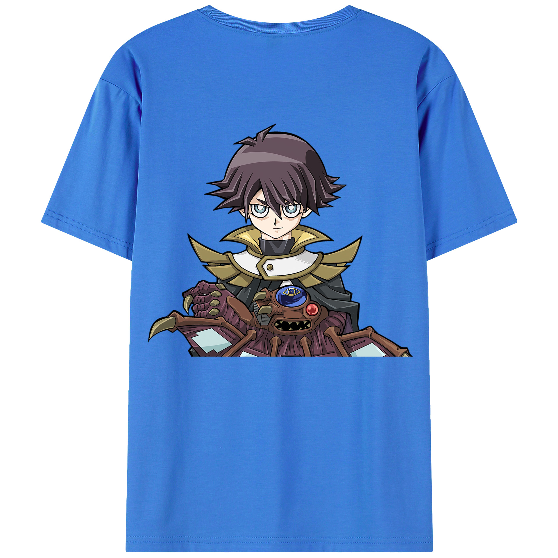 （画像用） 遊☆戯☆王 Yu-Gi-Oh! 綿100％ メンズ半袖Tシャツ（バックプリント） 通気性