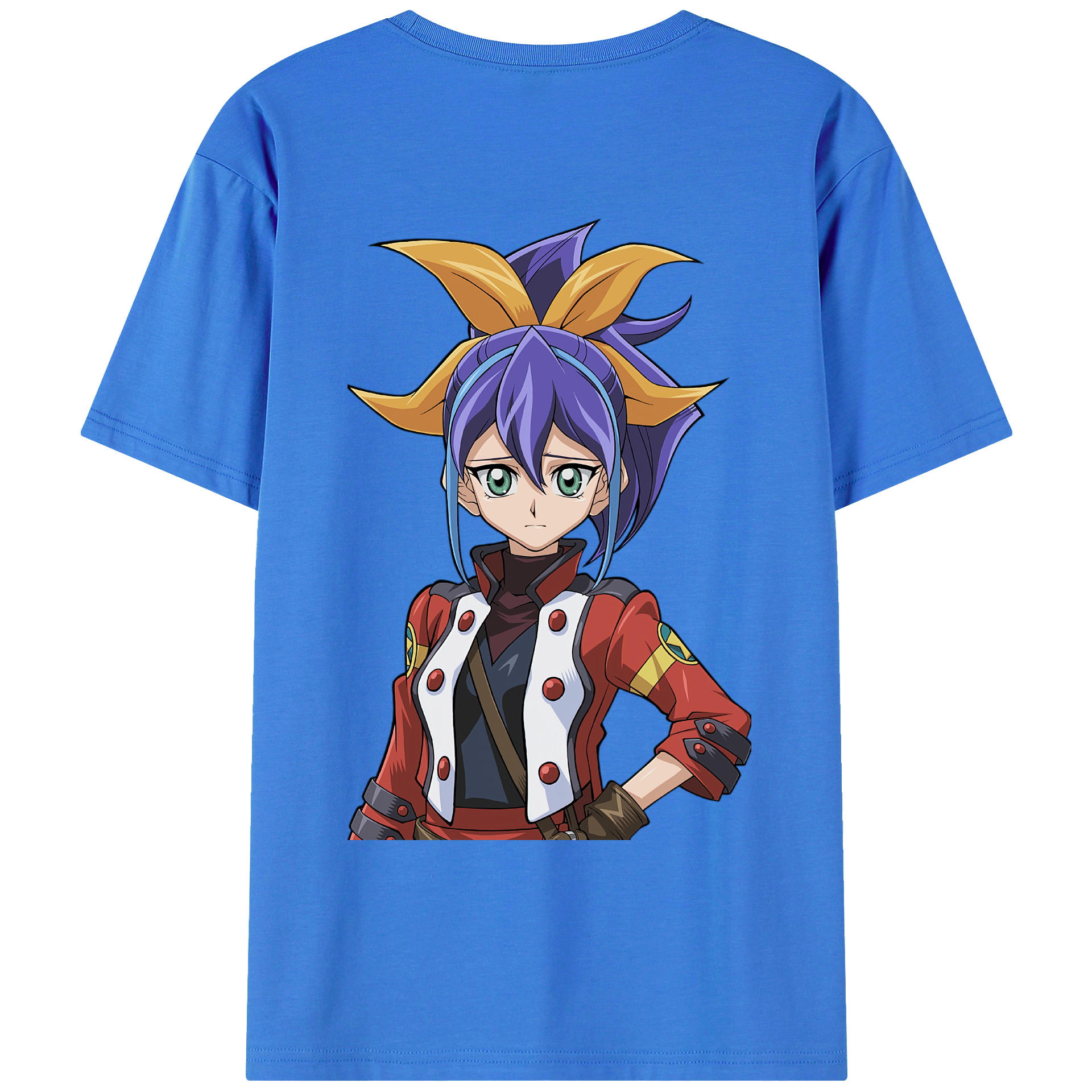 （画像用） 遊☆戯☆王 Yu-Gi-Oh! 綿100％ メンズ半袖Tシャツ（バックプリント） 通気性