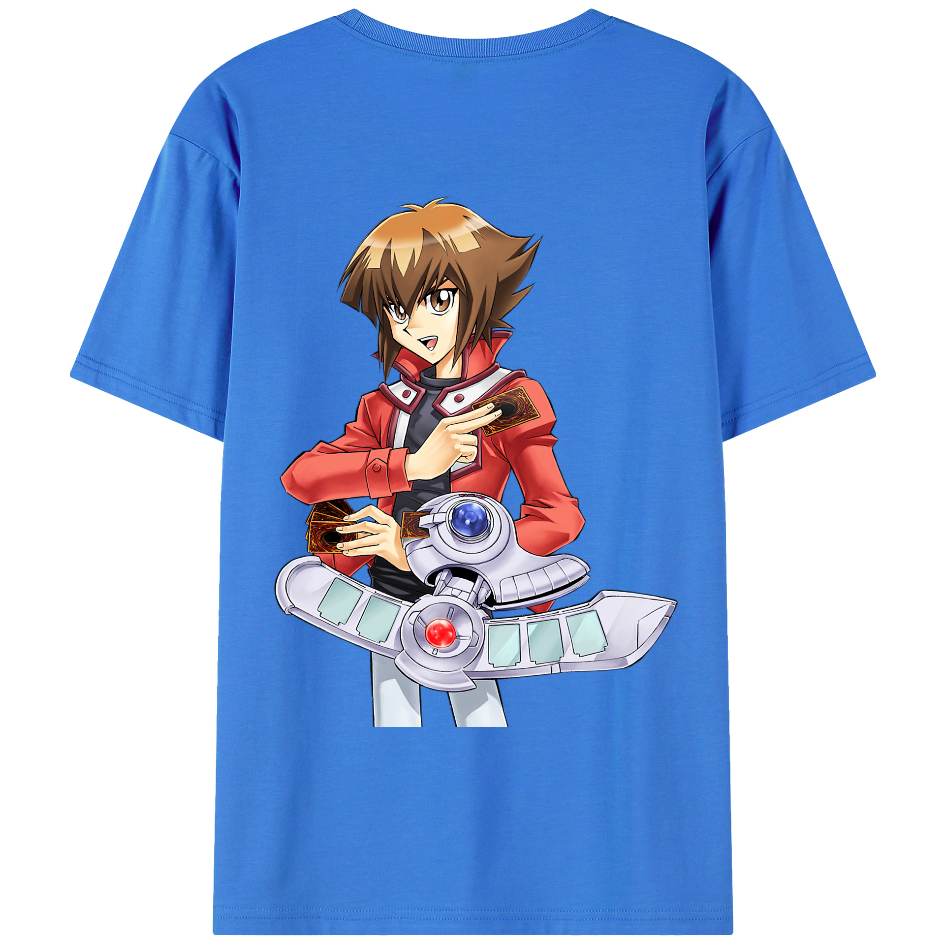 （画像用） 遊☆戯☆王 Yu-Gi-Oh! 綿100％ メンズ半袖Tシャツ（バックプリント） 通気性