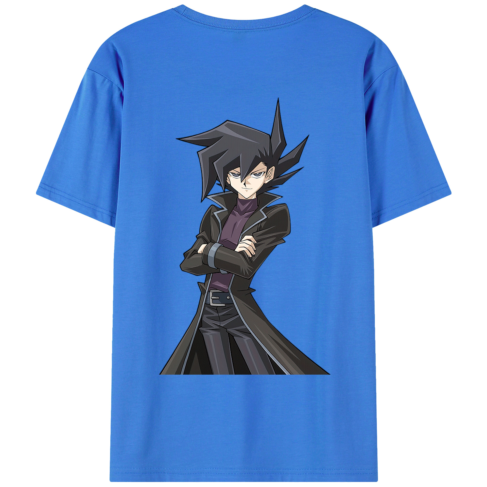 （画像用） 遊☆戯☆王 Yu-Gi-Oh! 綿100％ メンズ半袖Tシャツ（バックプリント） 通気性