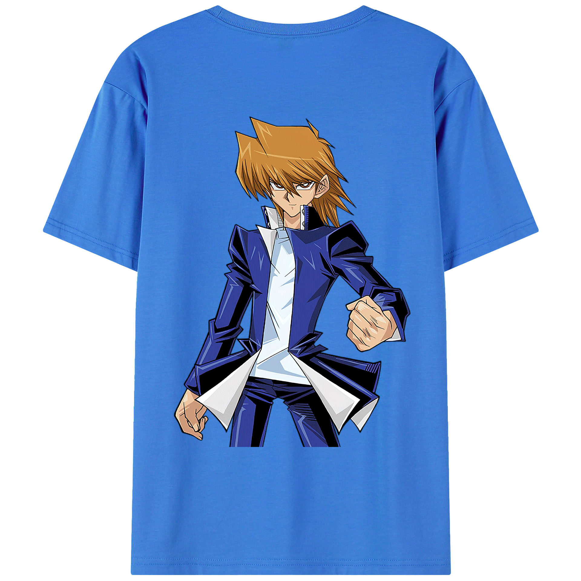 （画像用） 遊☆戯☆王 Yu-Gi-Oh! 綿100％ メンズ半袖Tシャツ（バックプリント） 通気性