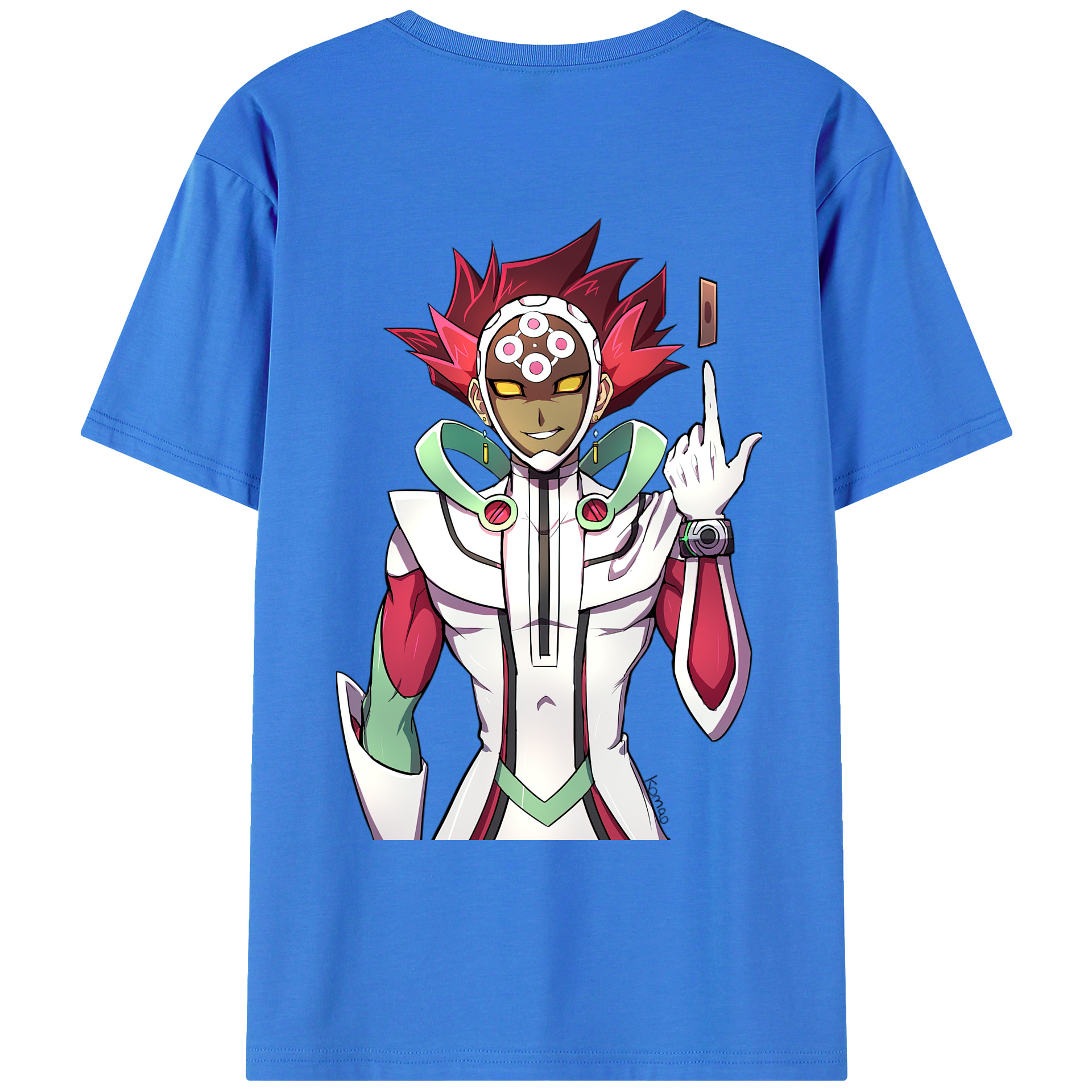 （画像用） 遊☆戯☆王 Yu-Gi-Oh! 綿100％ メンズ半袖Tシャツ（バックプリント） 通気性