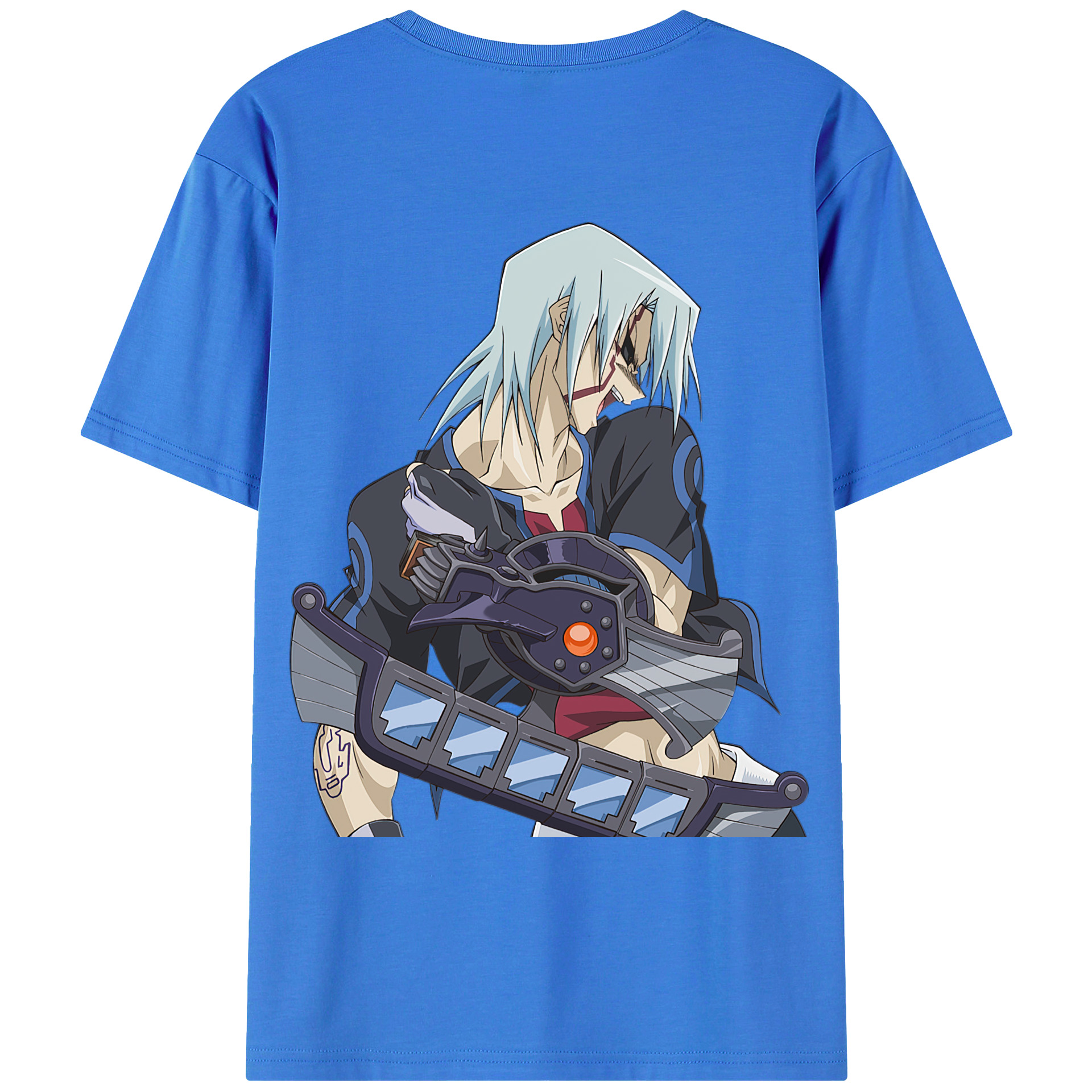 （画像用） 遊☆戯☆王 Yu-Gi-Oh! 綿100％ メンズ半袖Tシャツ（バックプリント） 通気性