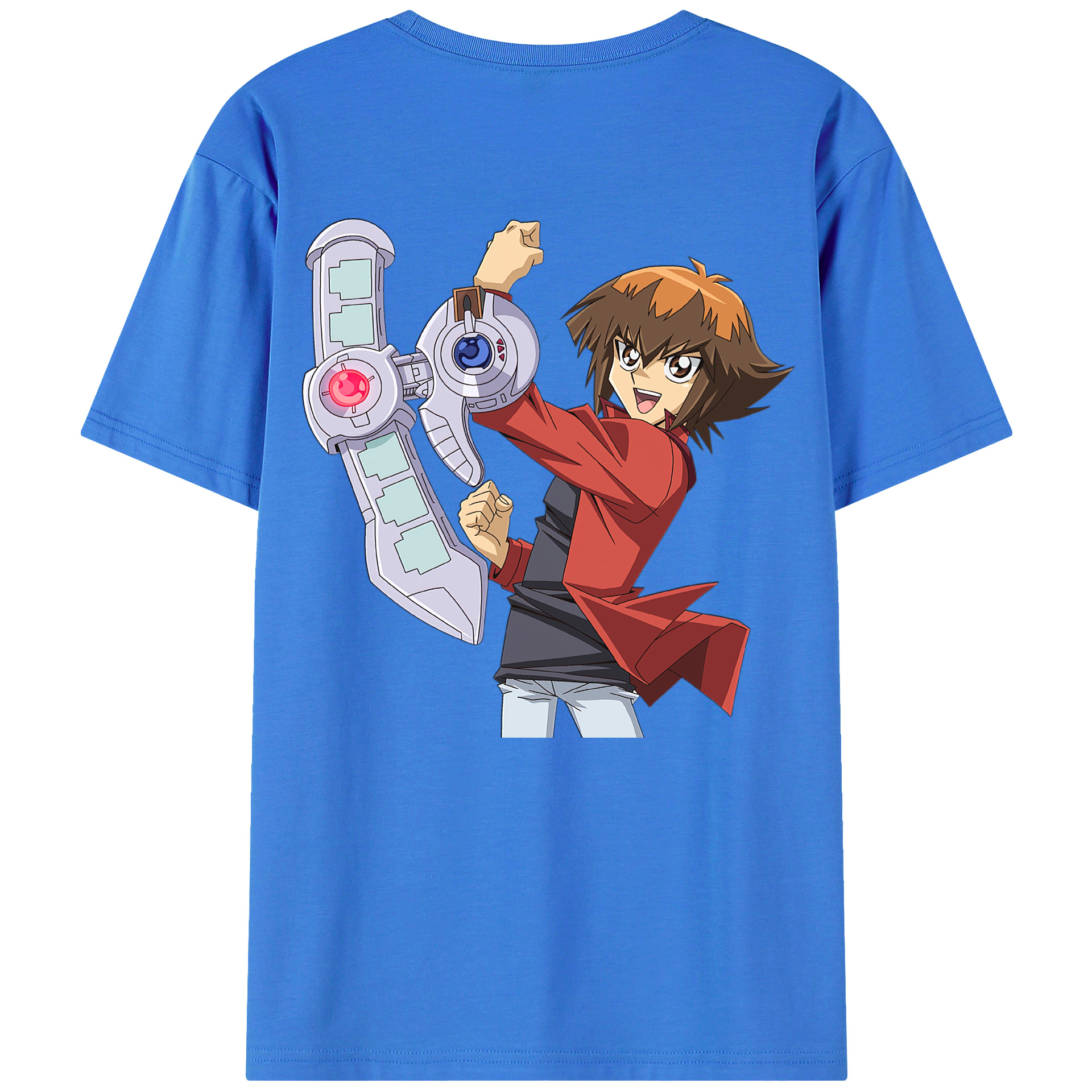 （画像用） 遊☆戯☆王 Yu-Gi-Oh! 綿100％ メンズ半袖Tシャツ（バックプリント） 通気性