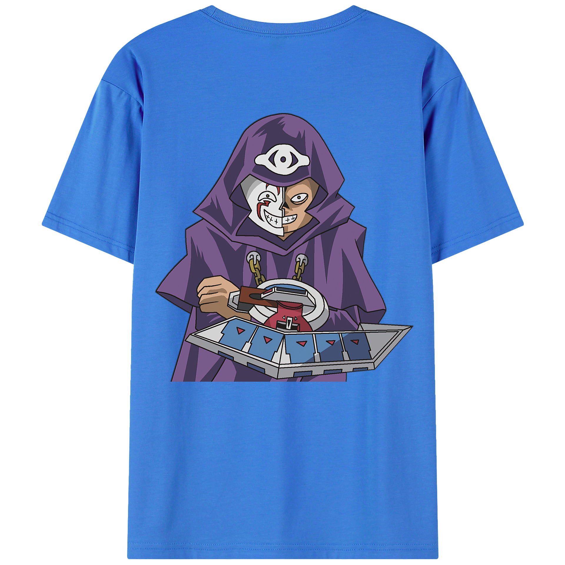 （画像用） 遊☆戯☆王 Yu-Gi-Oh! 綿100％ メンズ半袖Tシャツ（バックプリント） 通気性