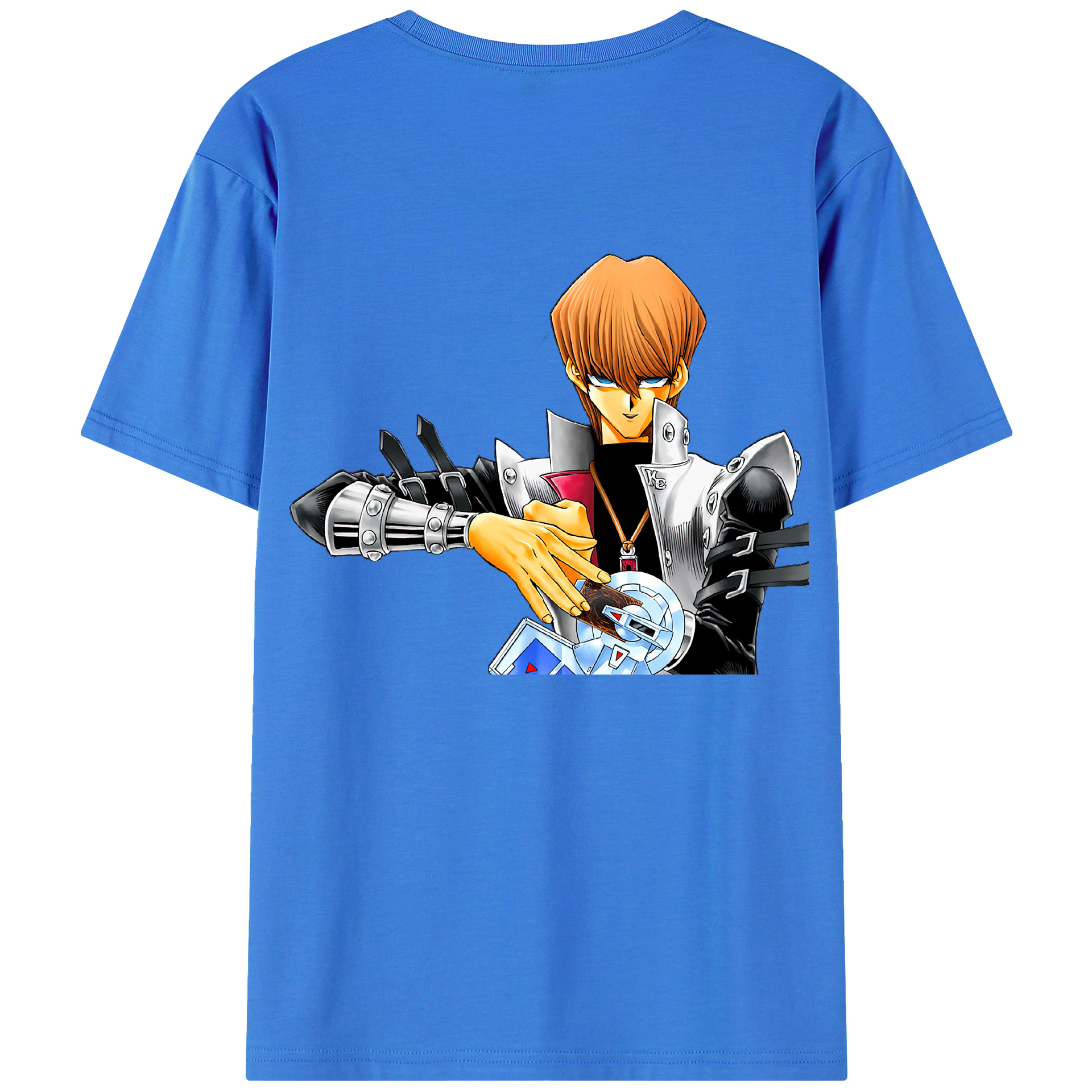 （画像用） 遊☆戯☆王 Yu-Gi-Oh! 綿100％ メンズ半袖Tシャツ（バックプリント） 通気性