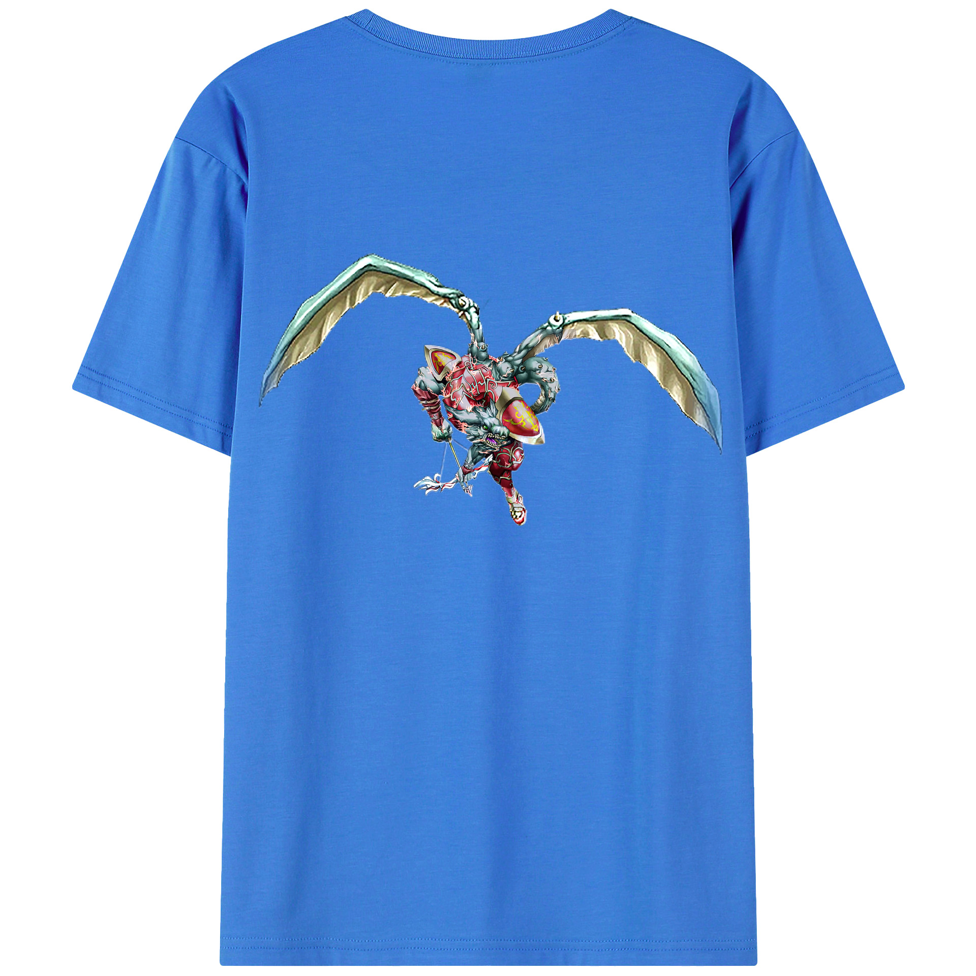 （画像用） 遊☆戯☆王 Yu-Gi-Oh! 綿100％ メンズ半袖Tシャツ（バックプリント） 通気性