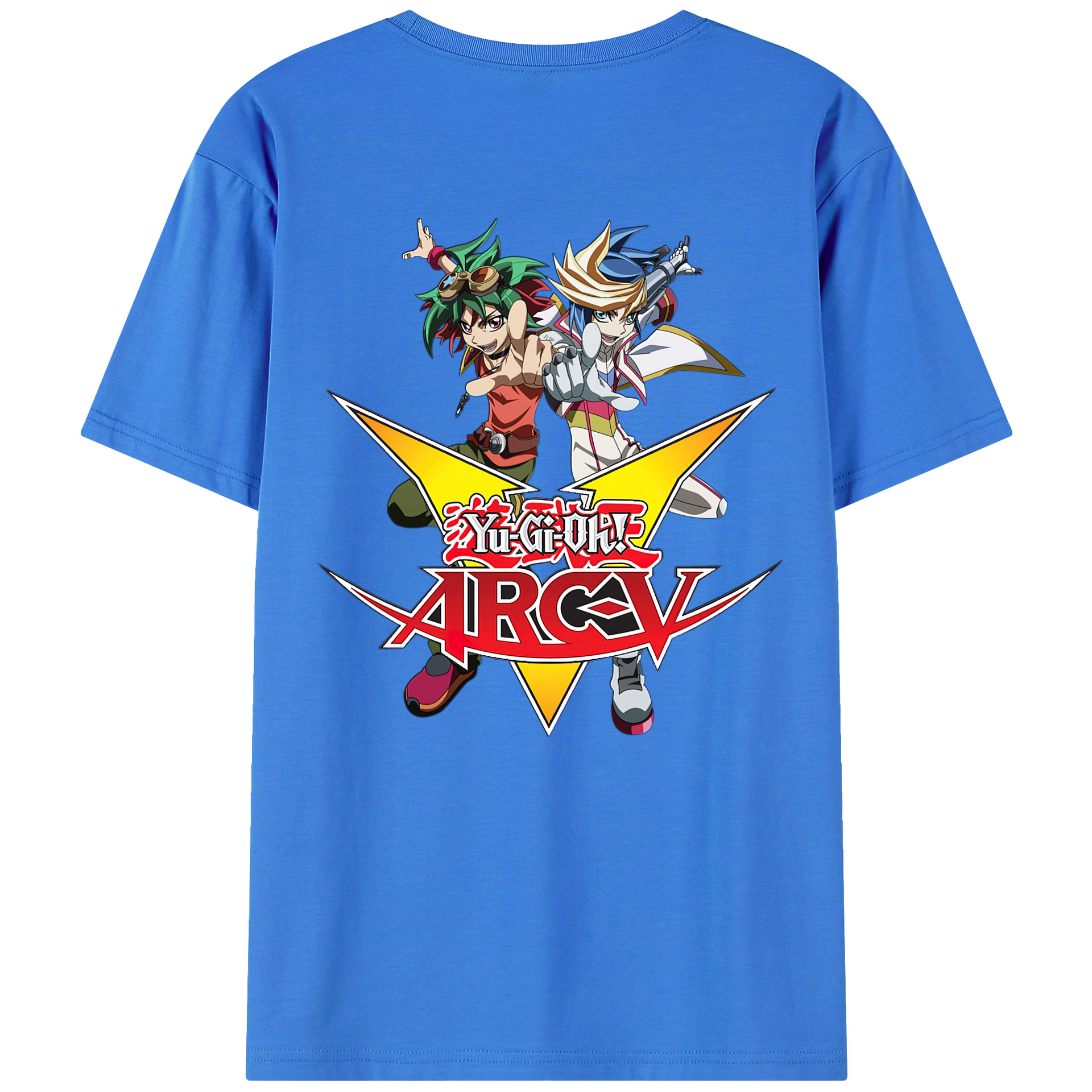 （画像用） 遊☆戯☆王 Yu-Gi-Oh! 綿100％ メンズ半袖Tシャツ（バックプリント） 通気性