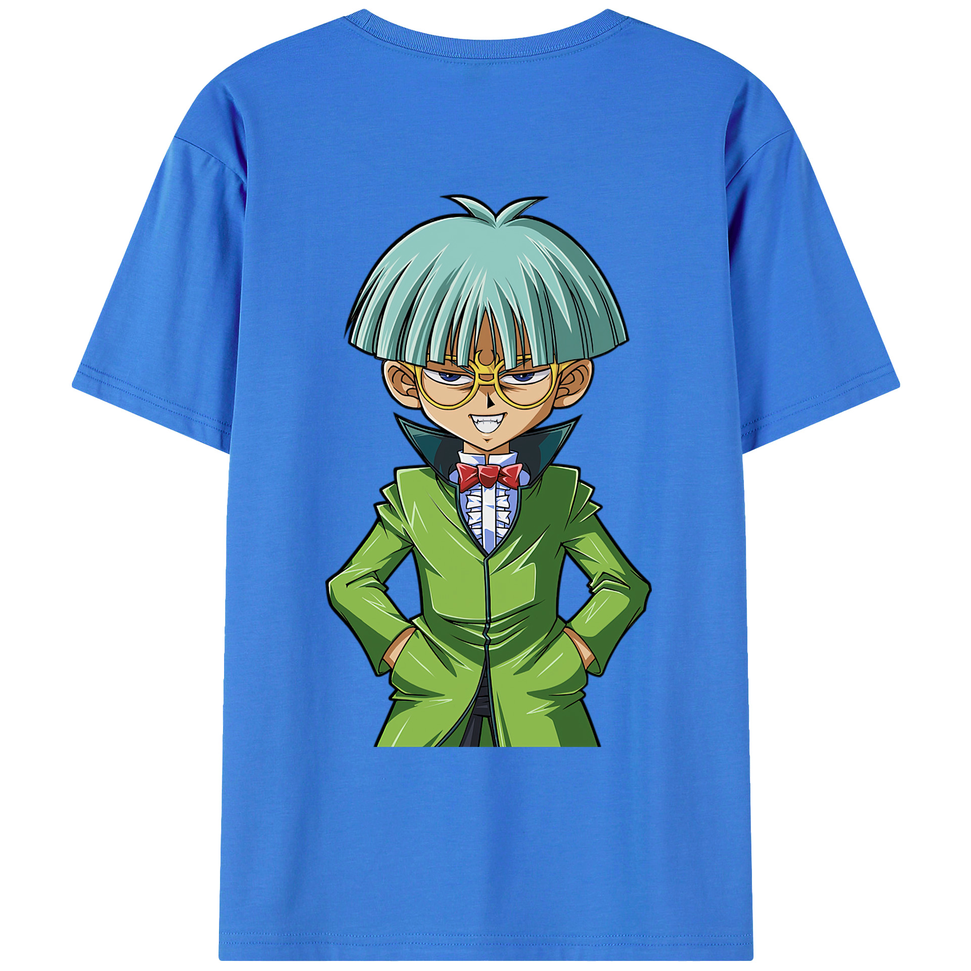 （画像用） 遊☆戯☆王 Yu-Gi-Oh! 綿100％ メンズ半袖Tシャツ（バックプリント） 通気性