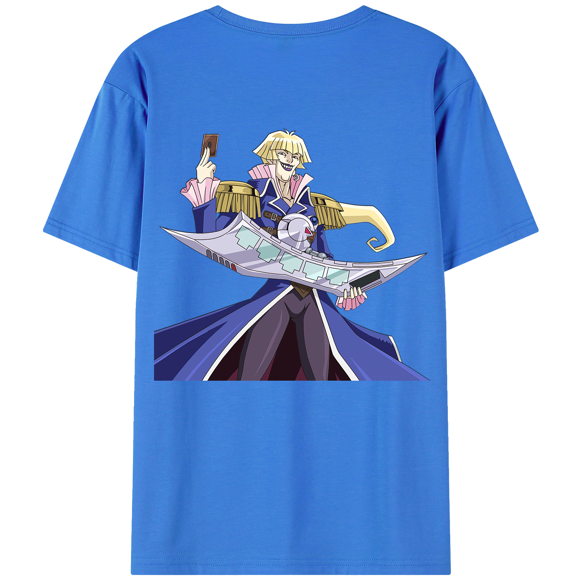 （画像用） 遊☆戯☆王 Yu-Gi-Oh! 綿100％ メンズ半袖Tシャツ（バックプリント） 通気性