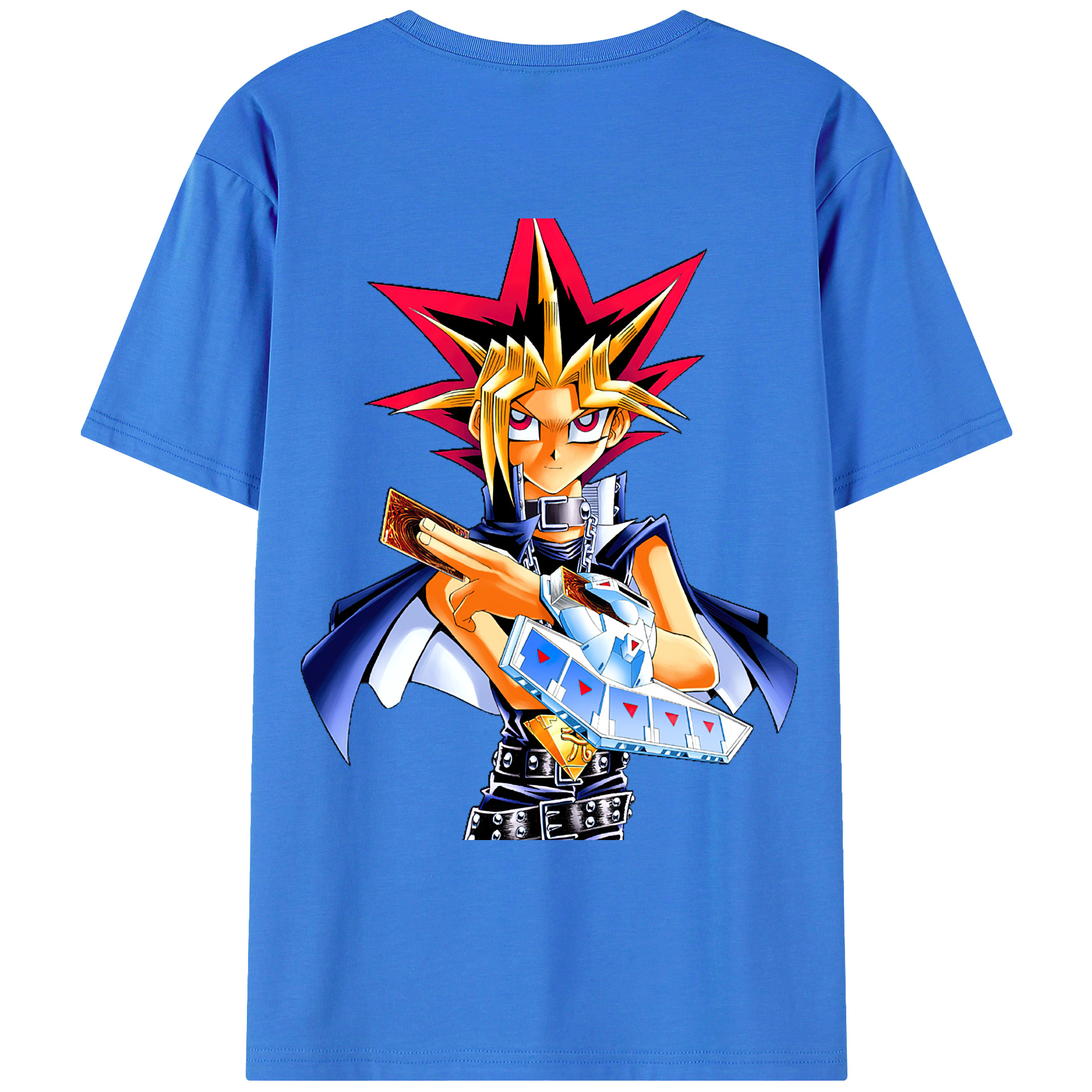 （画像用） 遊☆戯☆王 Yu-Gi-Oh! 綿100％ メンズ半袖Tシャツ（バックプリント） 通気性