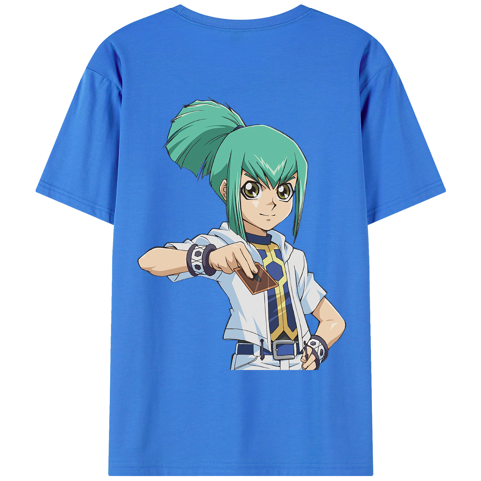 （画像用） 遊☆戯☆王 Yu-Gi-Oh! 綿100％ メンズ半袖Tシャツ（バックプリント） 通気性