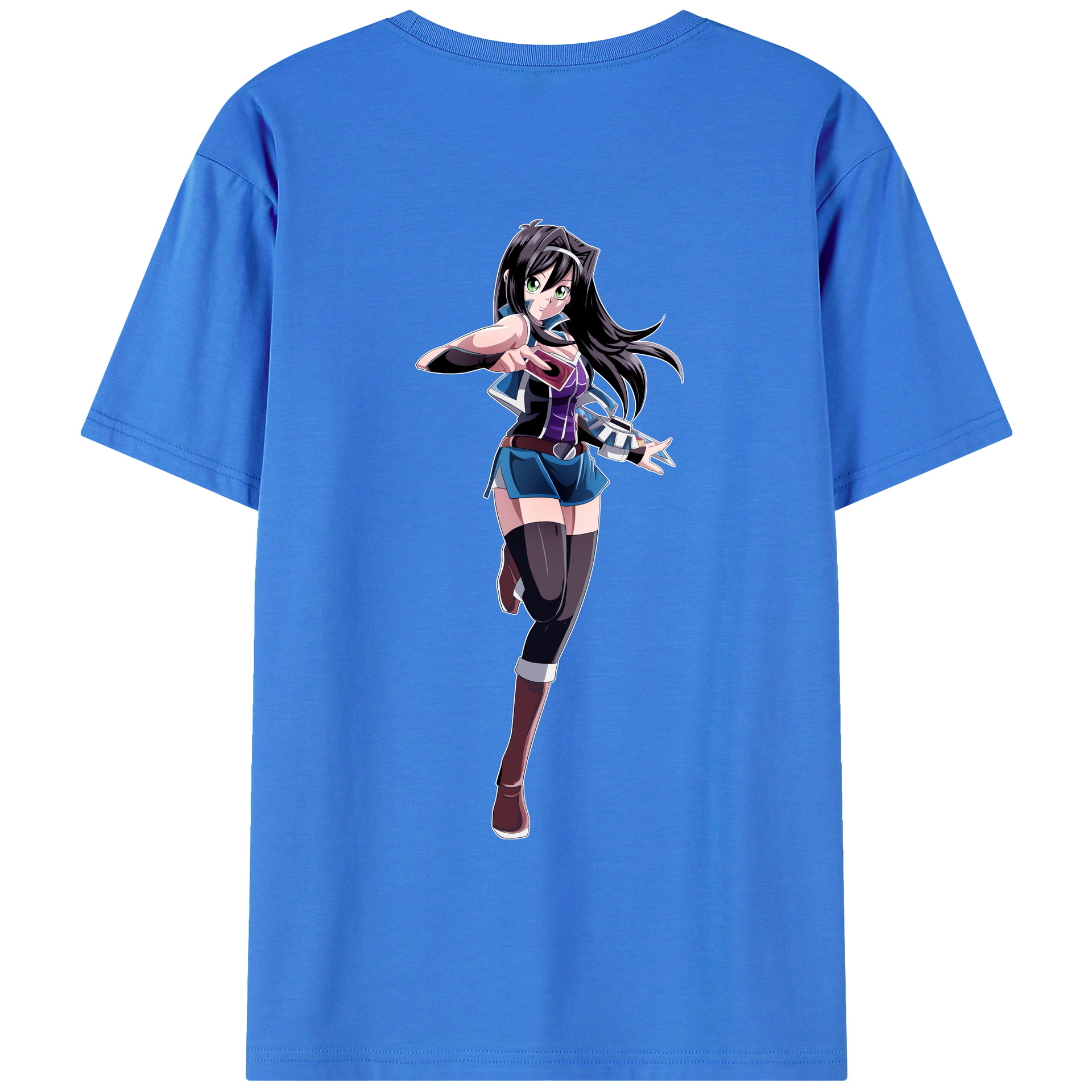 （画像用） 遊☆戯☆王 Yu-Gi-Oh! 綿100％ メンズ半袖Tシャツ（バックプリント） 通気性
