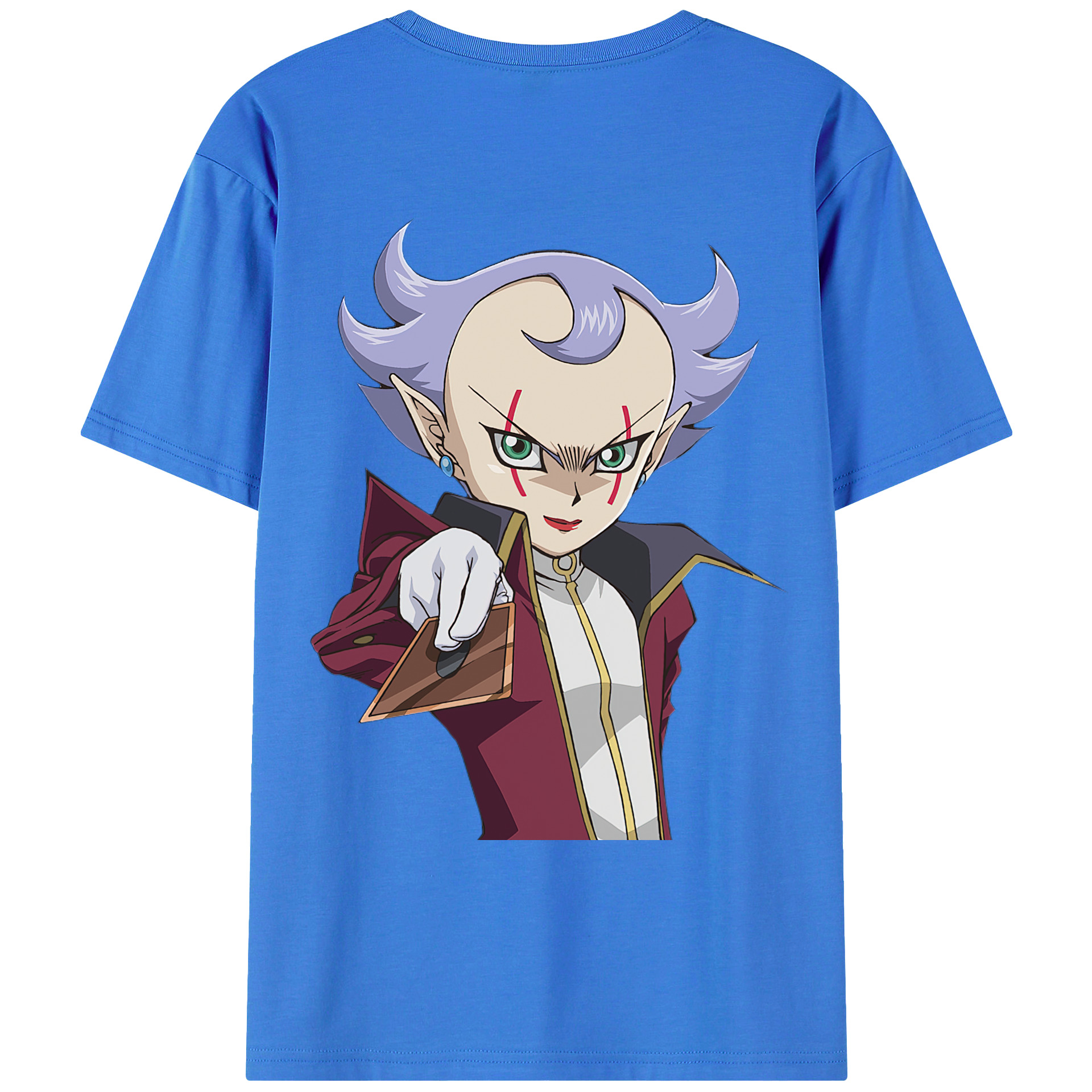 （画像用） 遊☆戯☆王 Yu-Gi-Oh! 綿100％ メンズ半袖Tシャツ（バックプリント） 通気性