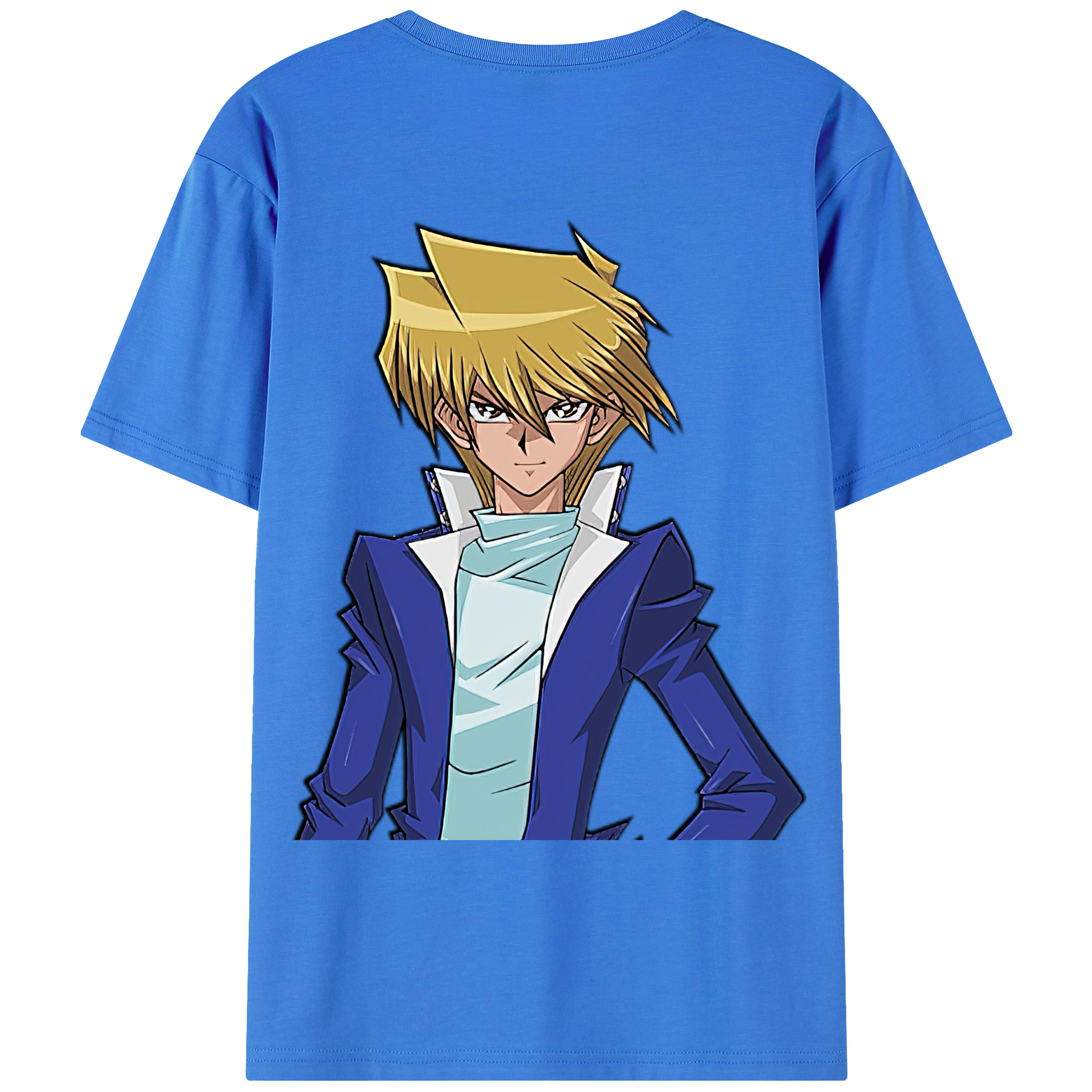 （画像用） 遊☆戯☆王 Yu-Gi-Oh! 綿100％ メンズ半袖Tシャツ（バックプリント） 通気性