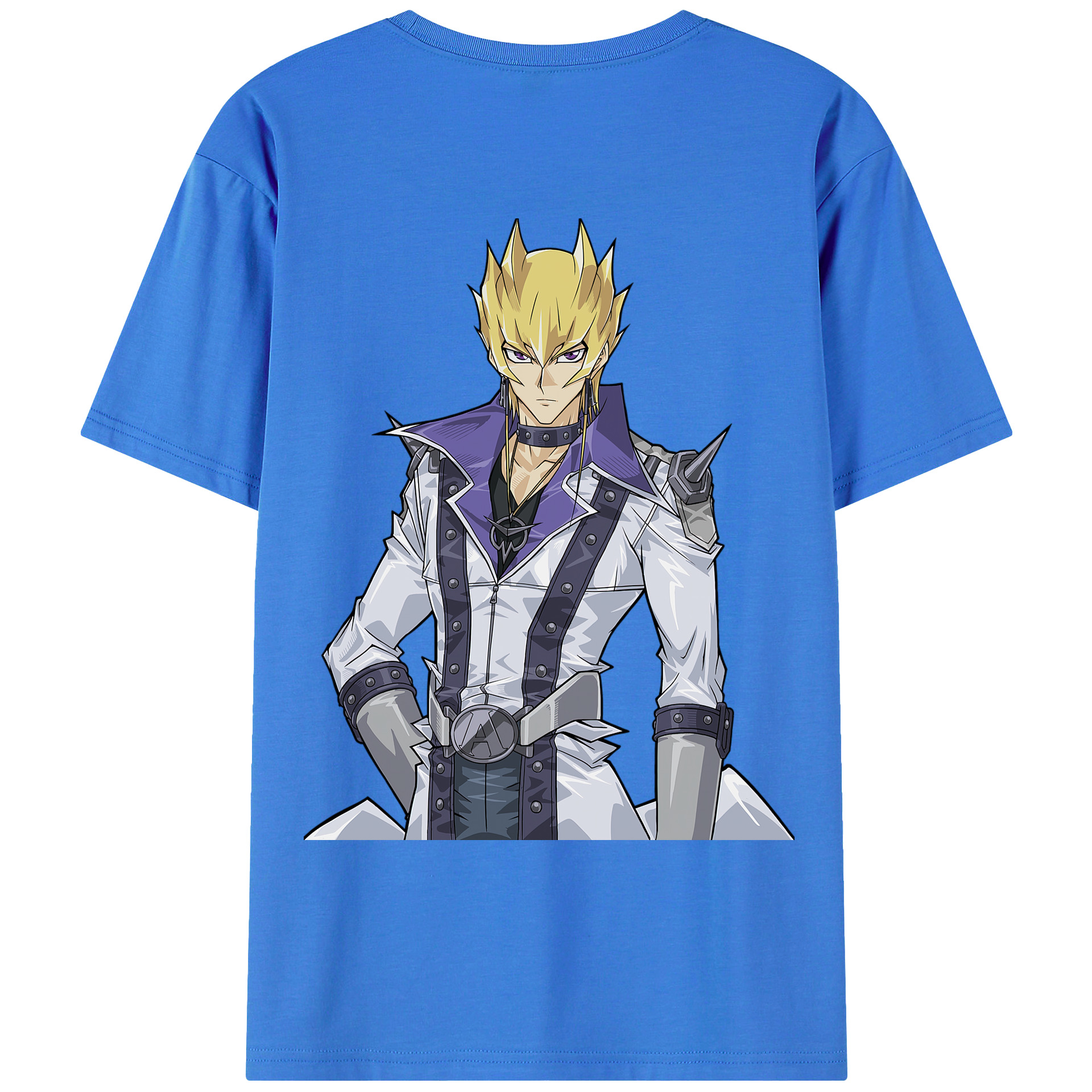 （画像用） 遊☆戯☆王 Yu-Gi-Oh! 綿100％ メンズ半袖Tシャツ（バックプリント） 通気性
