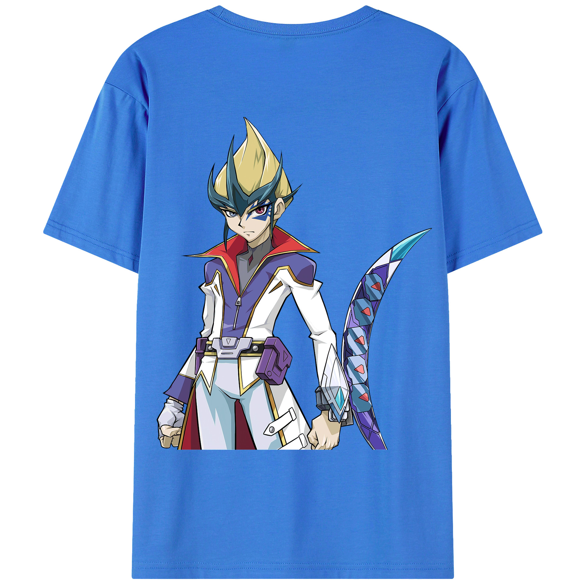 （画像用） 遊☆戯☆王 Yu-Gi-Oh! 綿100％ メンズ半袖Tシャツ（バックプリント） 通気性