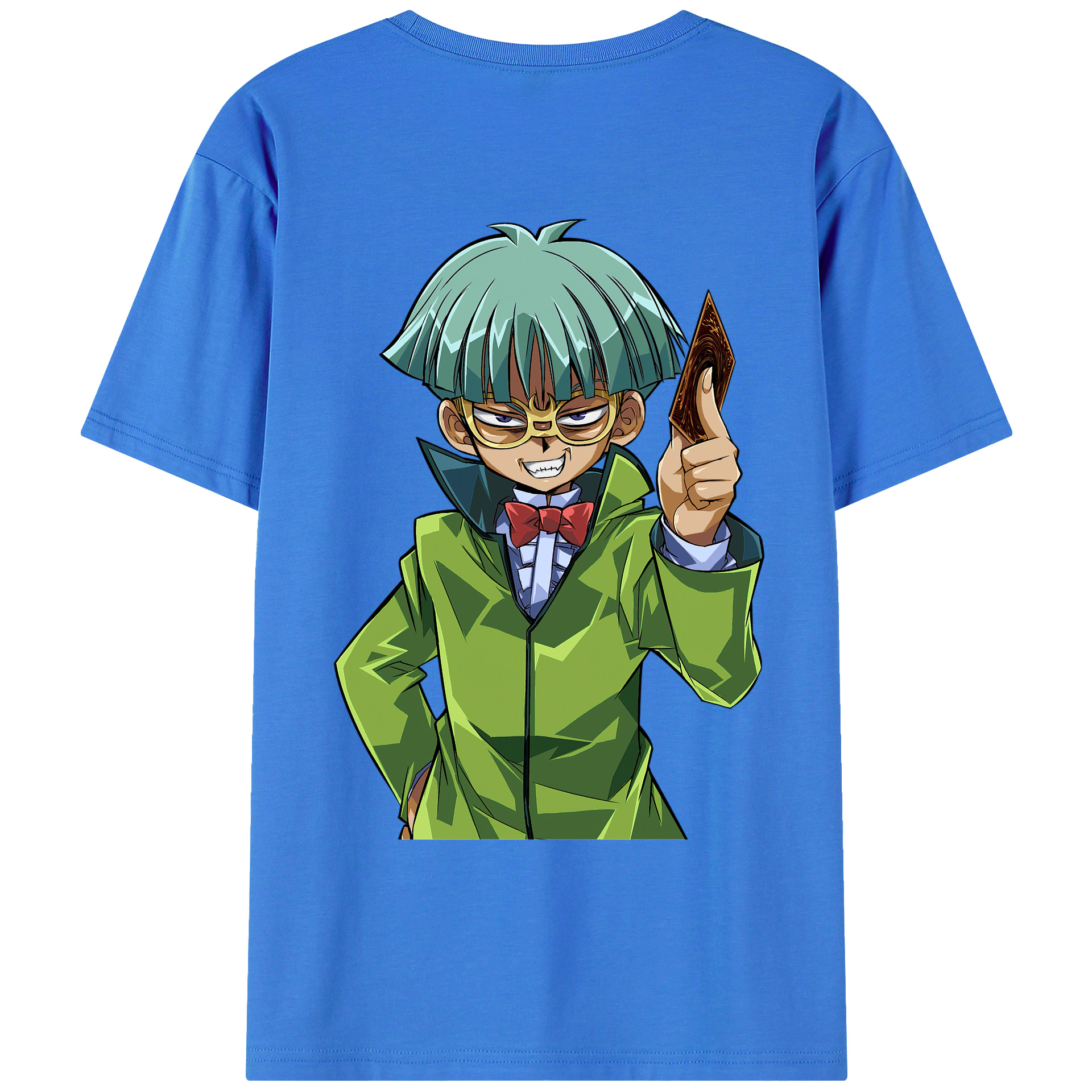 （画像用） 遊☆戯☆王 Yu-Gi-Oh! 綿100％ メンズ半袖Tシャツ（バックプリント） 通気性