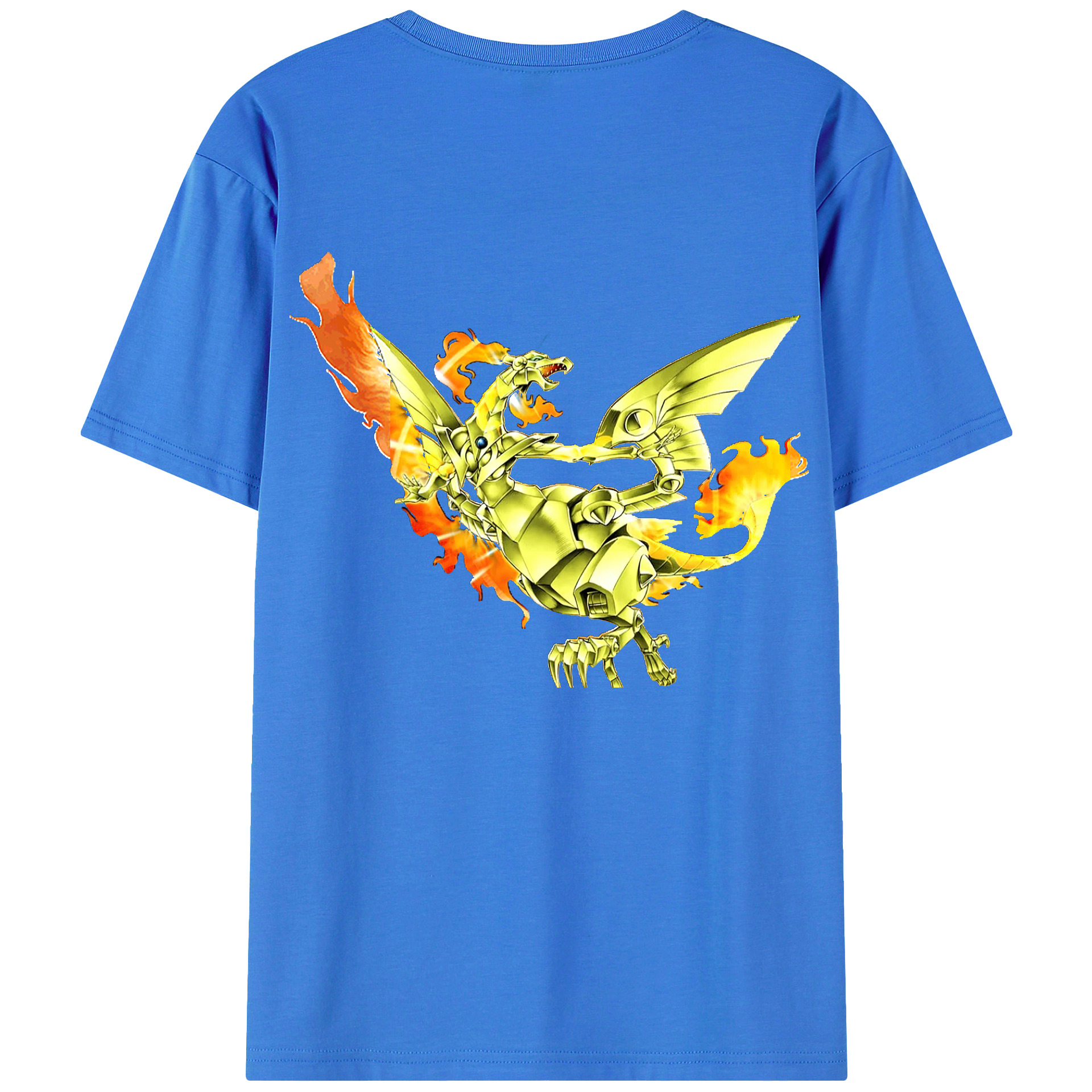 （画像用） 遊☆戯☆王 Yu-Gi-Oh! 綿100％ メンズ半袖Tシャツ（バックプリント） 通気性