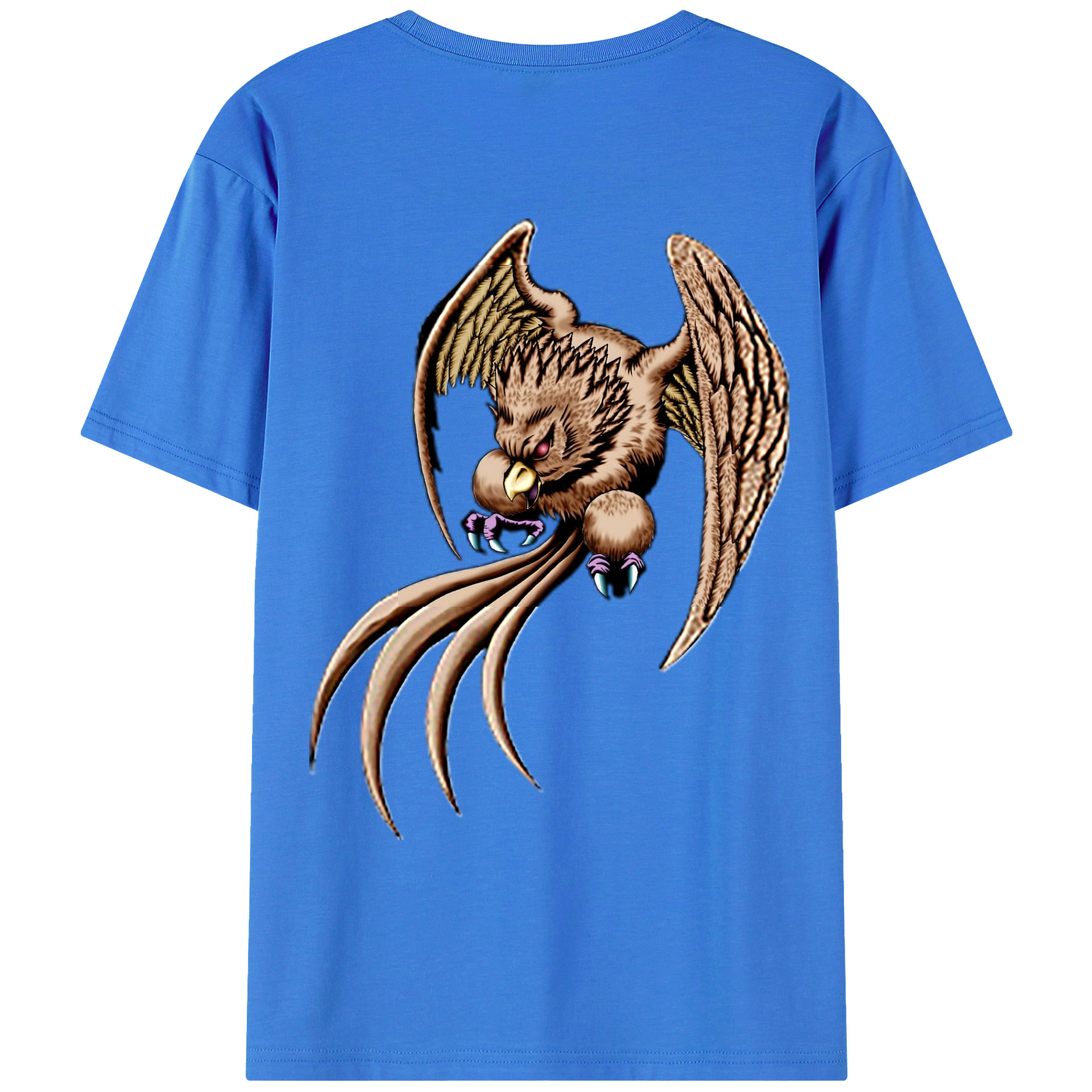 （画像用） 遊☆戯☆王 Yu-Gi-Oh! 綿100％ メンズ半袖Tシャツ（バックプリント） 通気性