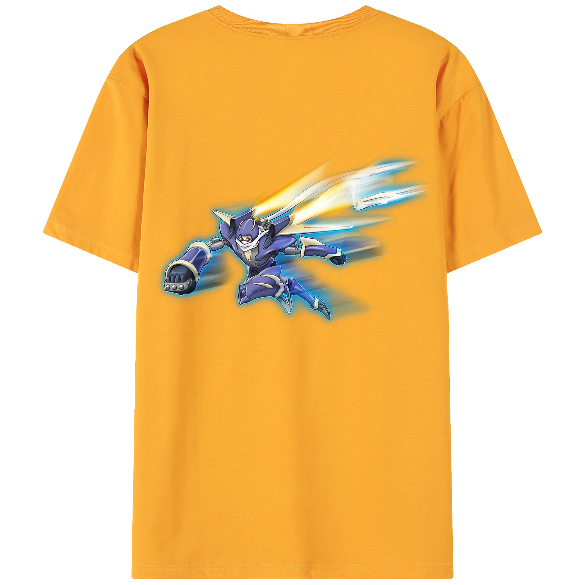 （画像用） 遊☆戯☆王 Yu-Gi-Oh! 綿100％ メンズ半袖Tシャツ（バックプリント） 通気性