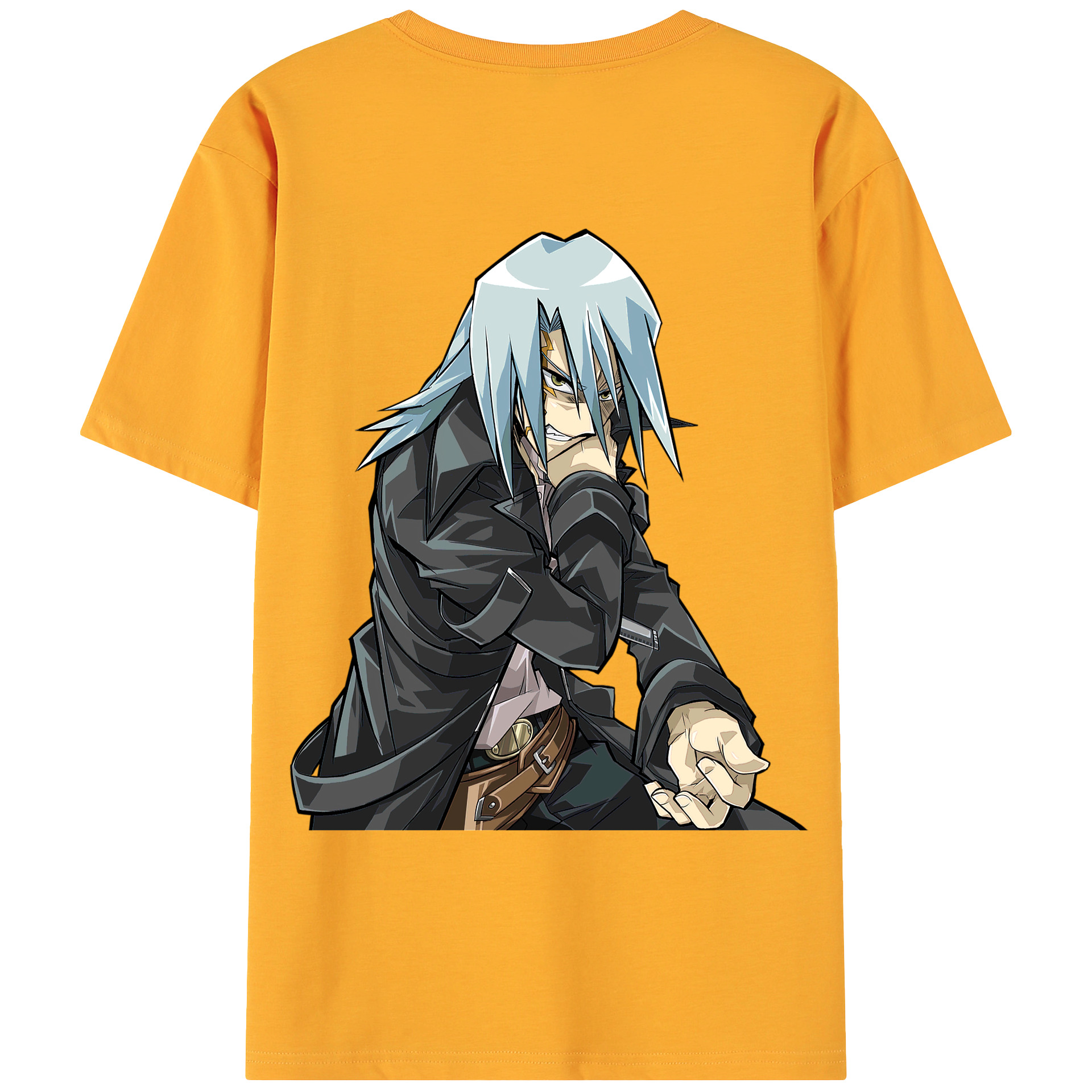 （画像用） 遊☆戯☆王 Yu-Gi-Oh! 綿100％ メンズ半袖Tシャツ（バックプリント） 通気性