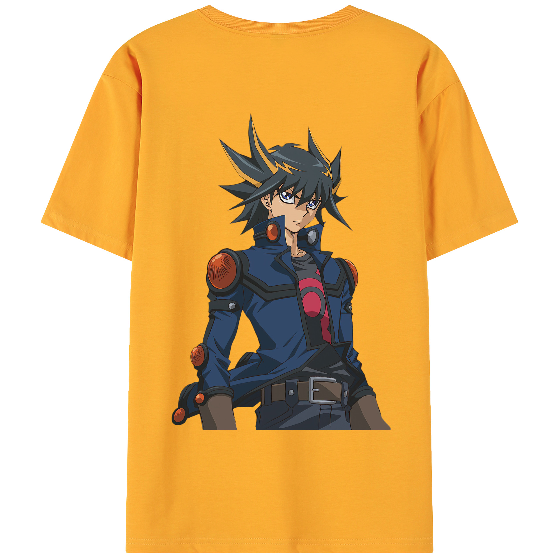 （画像用） 遊☆戯☆王 Yu-Gi-Oh! 綿100％ メンズ半袖Tシャツ（バックプリント） 通気性
