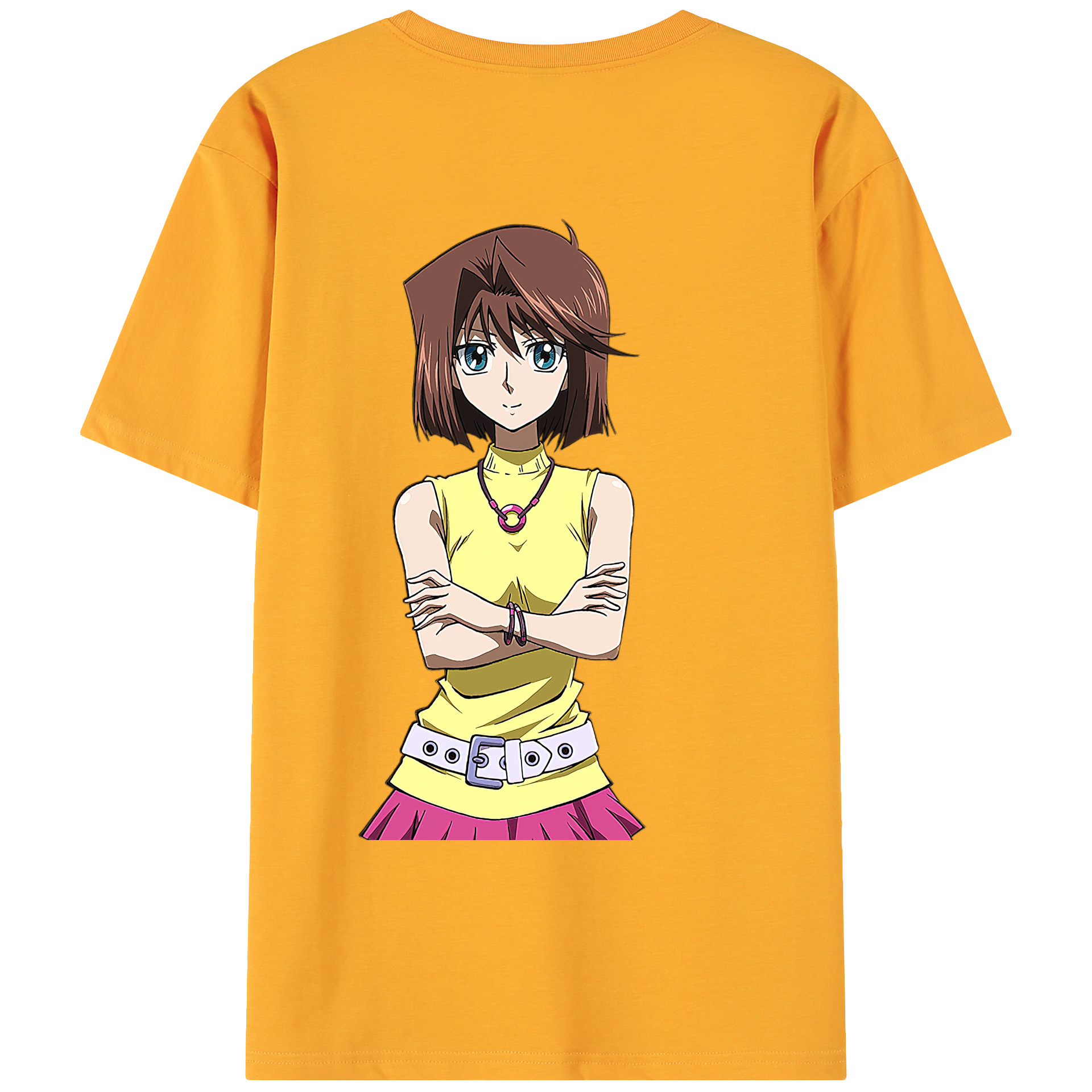 （画像用） 遊☆戯☆王 Yu-Gi-Oh! 綿100％ メンズ半袖Tシャツ（バックプリント） 通気性