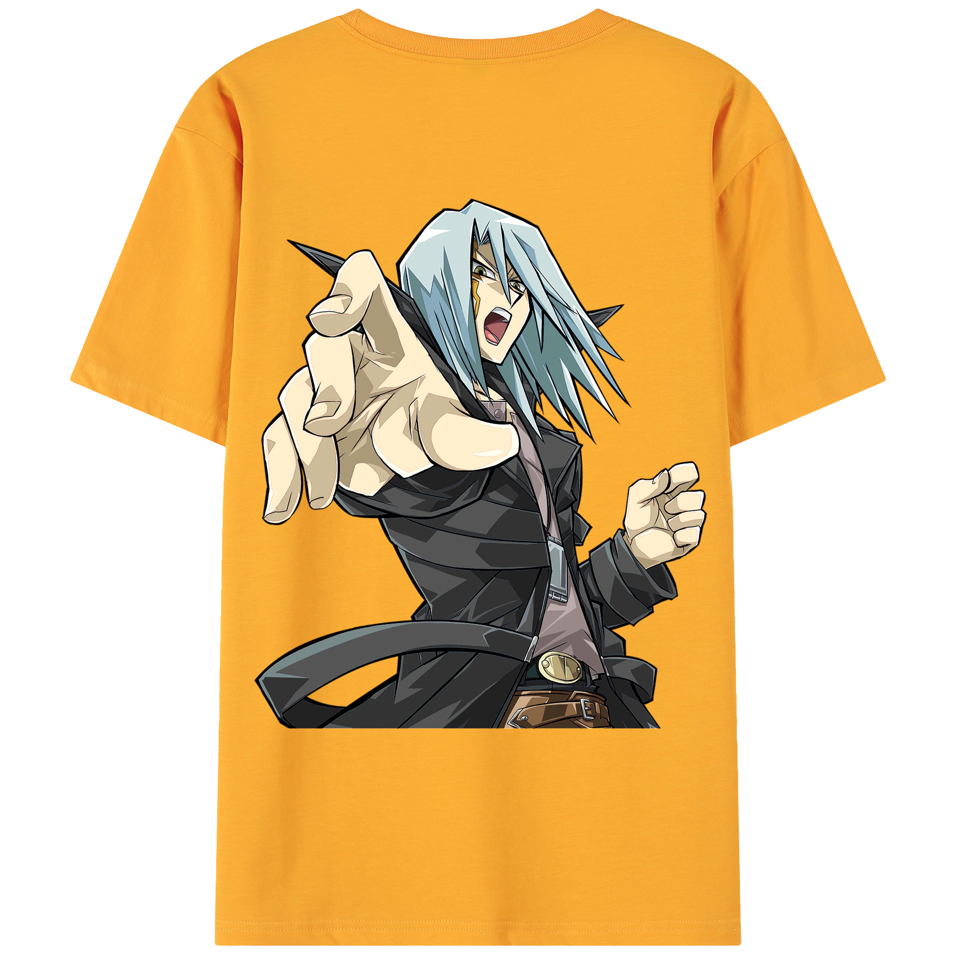 （画像用） 遊☆戯☆王 Yu-Gi-Oh! 綿100％ メンズ半袖Tシャツ（バックプリント） 通気性