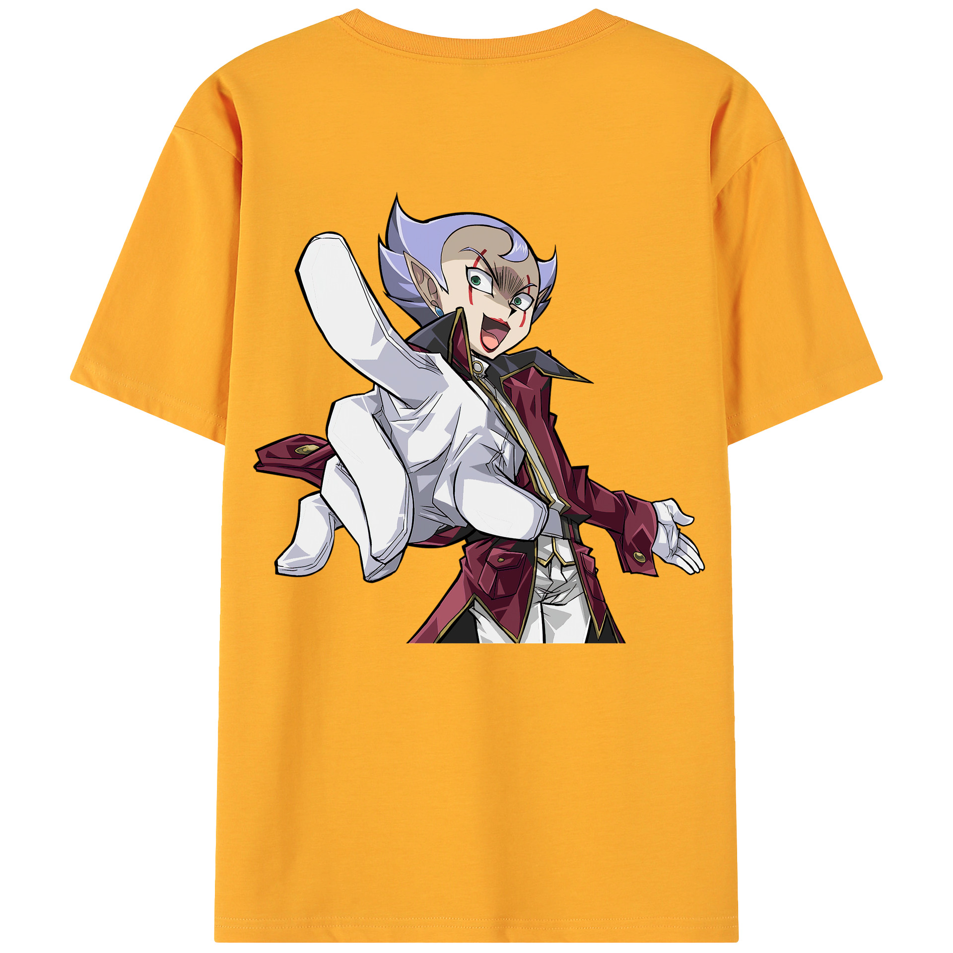 （画像用） 遊☆戯☆王 Yu-Gi-Oh! 綿100％ メンズ半袖Tシャツ（バックプリント） 通気性
