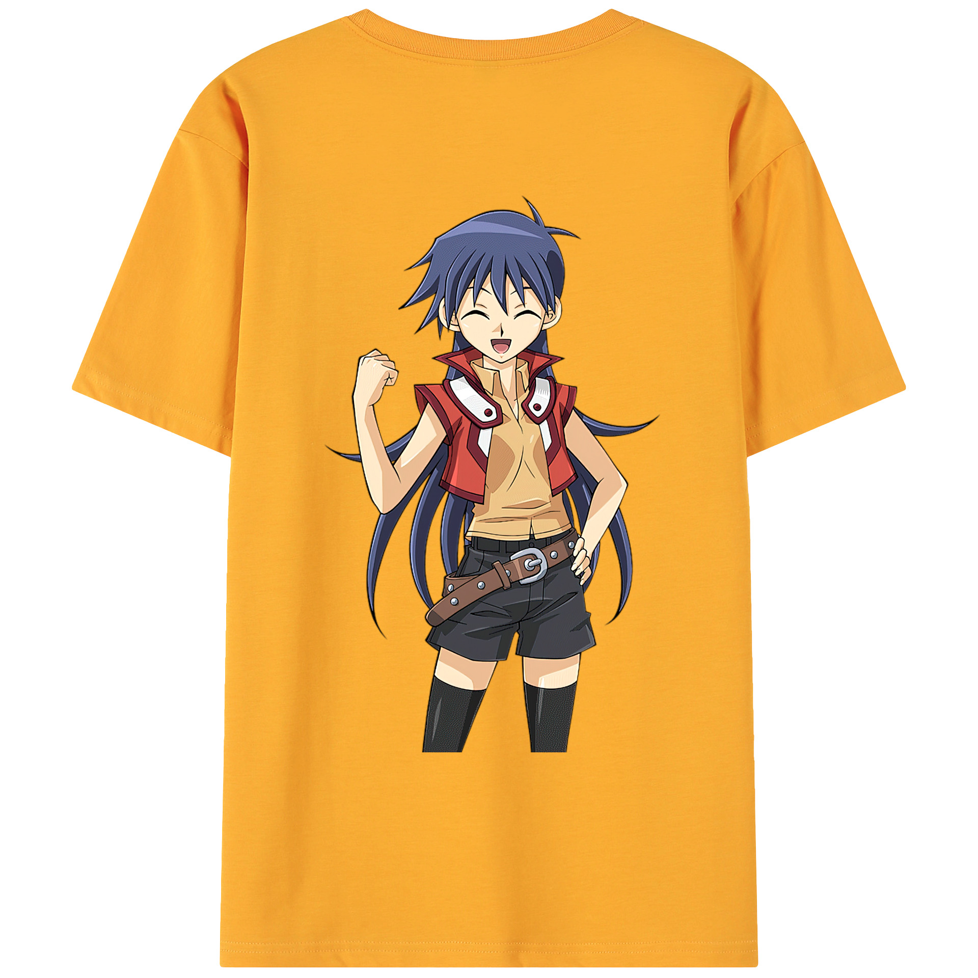 （画像用） 遊☆戯☆王 Yu-Gi-Oh! 綿100％ メンズ半袖Tシャツ（バックプリント） 通気性