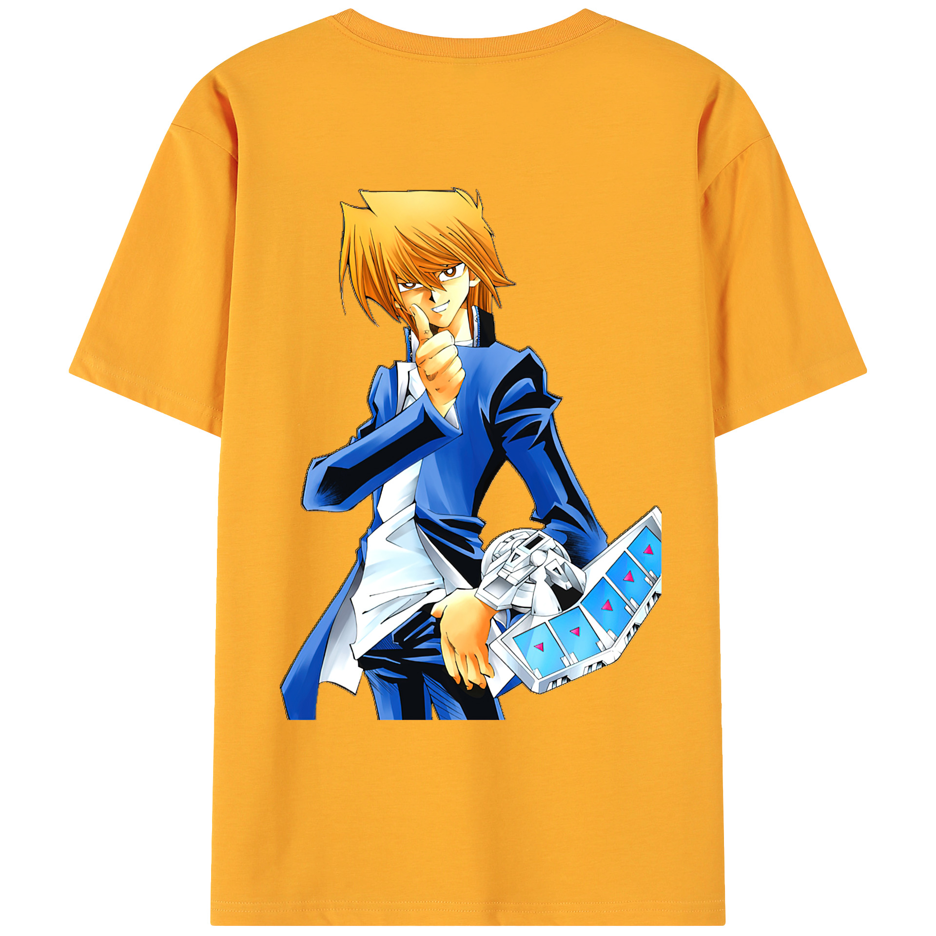 （画像用） 遊☆戯☆王 Yu-Gi-Oh! 綿100％ メンズ半袖Tシャツ（バックプリント） 通気性