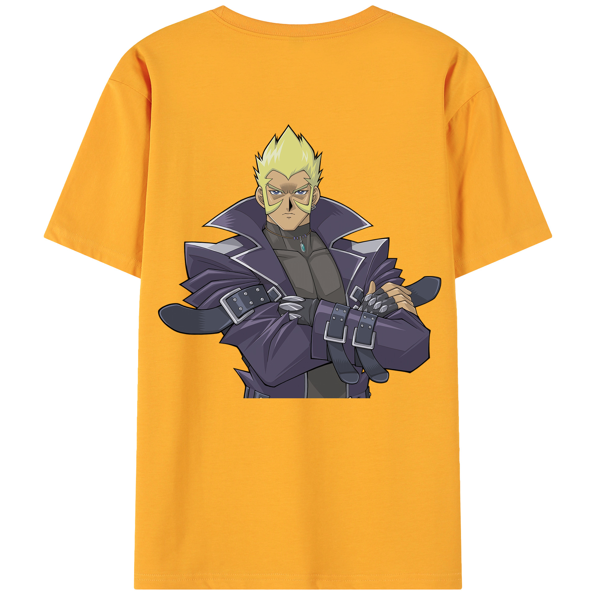 （画像用） 遊☆戯☆王 Yu-Gi-Oh! 綿100％ メンズ半袖Tシャツ（バックプリント） 通気性