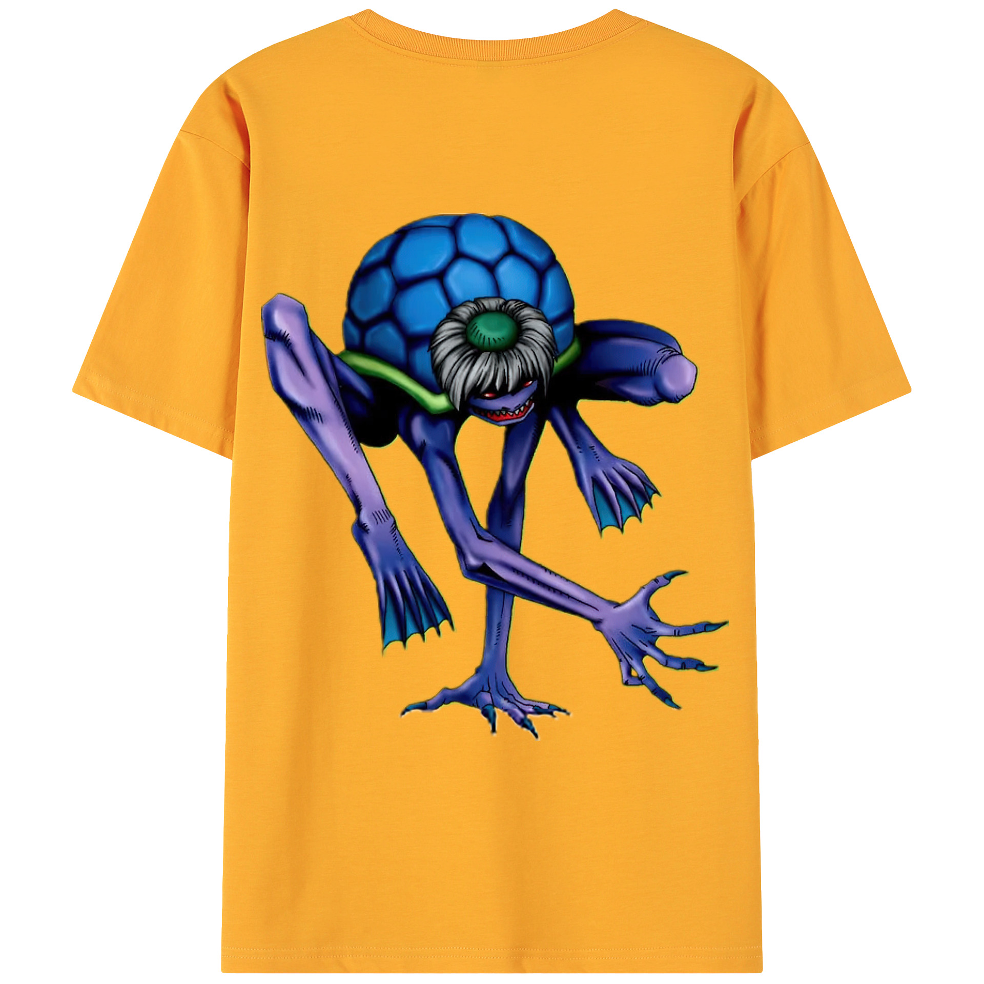 （画像用） 遊☆戯☆王 Yu-Gi-Oh! 綿100％ メンズ半袖Tシャツ（バックプリント） 通気性