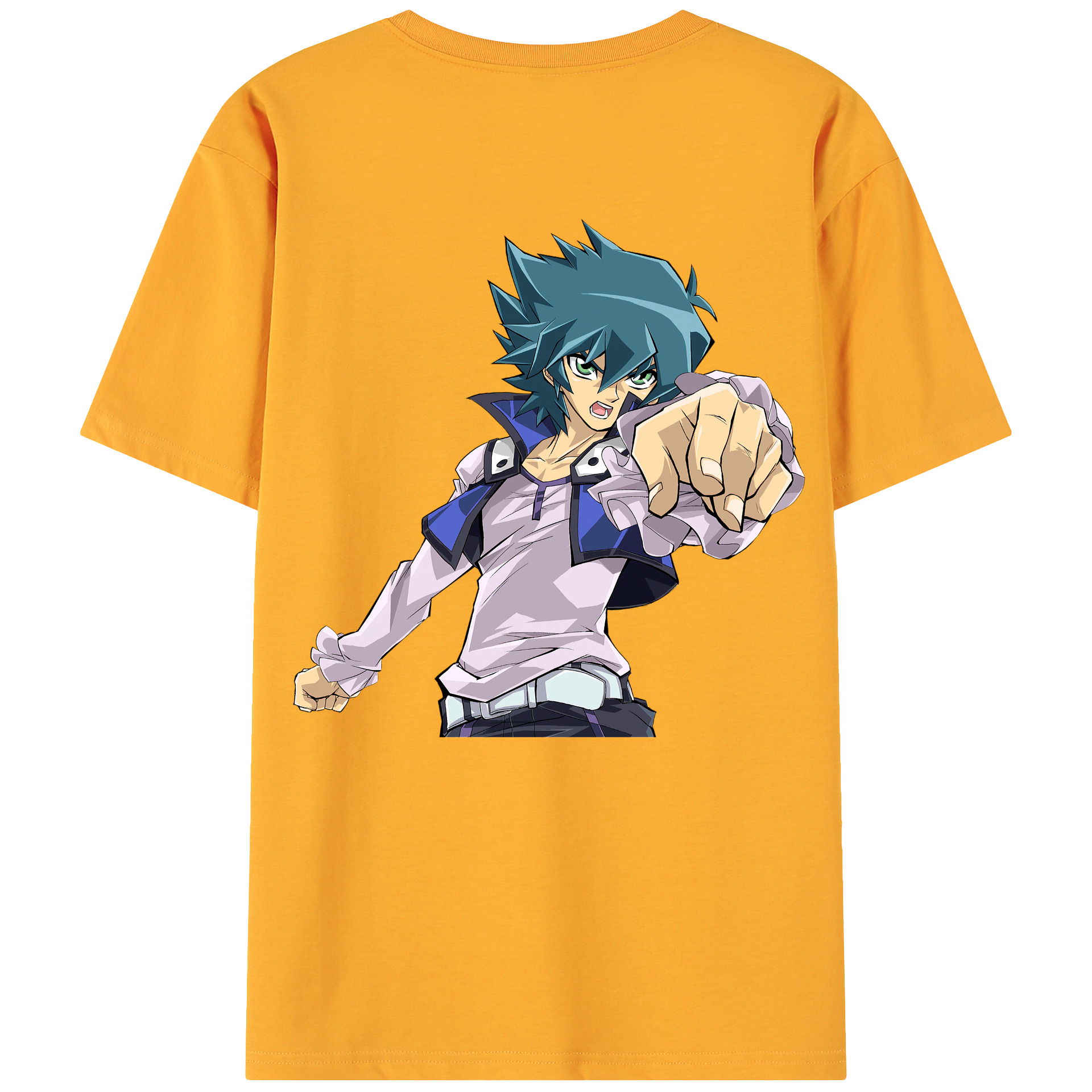 （画像用） 遊☆戯☆王 Yu-Gi-Oh! 綿100％ メンズ半袖Tシャツ（バックプリント） 通気性