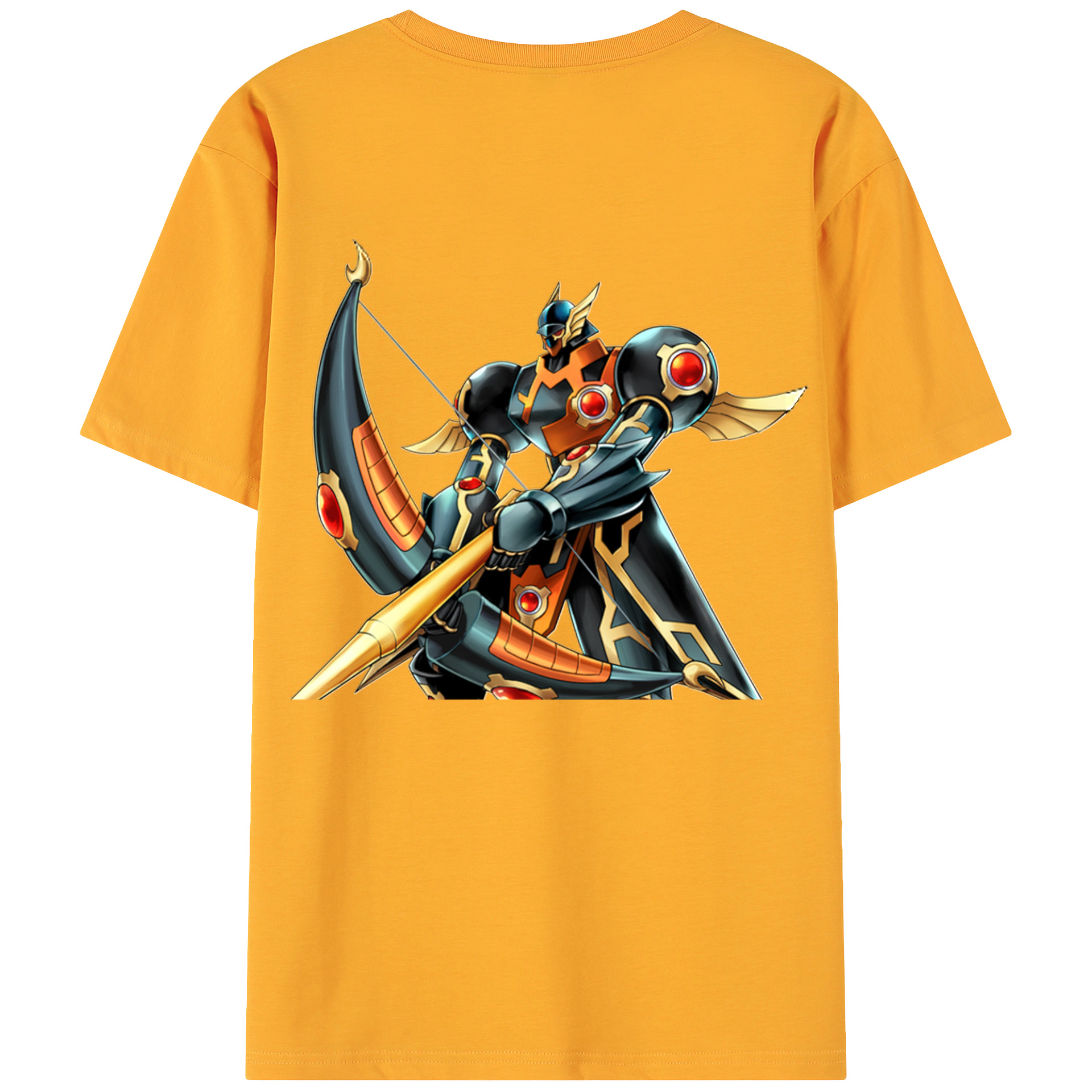 （画像用） 遊☆戯☆王 Yu-Gi-Oh! 綿100％ メンズ半袖Tシャツ（バックプリント） 通気性