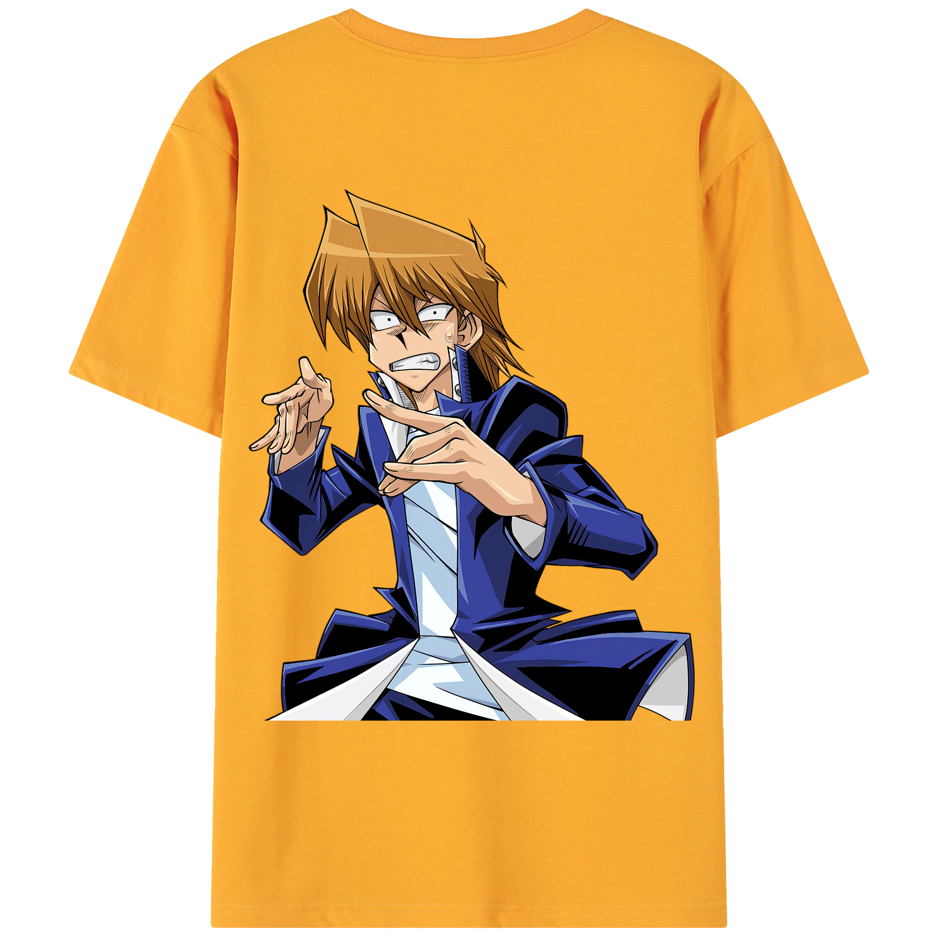（画像用） 遊☆戯☆王 Yu-Gi-Oh! 綿100％ メンズ半袖Tシャツ（バックプリント） 通気性