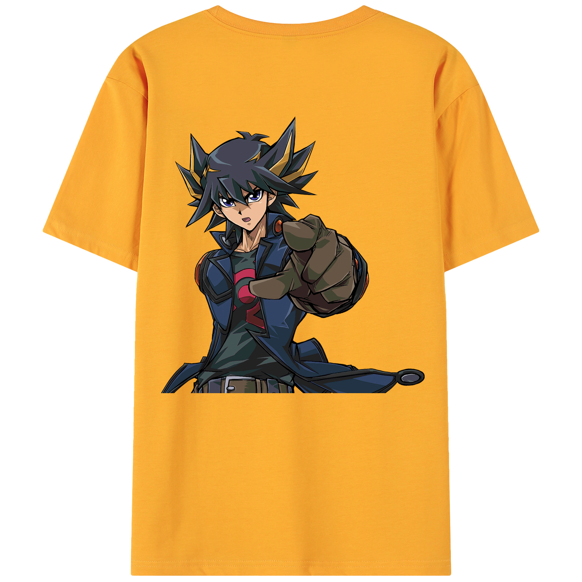 （画像用） 遊☆戯☆王 Yu-Gi-Oh! 綿100％ メンズ半袖Tシャツ（バックプリント） 通気性