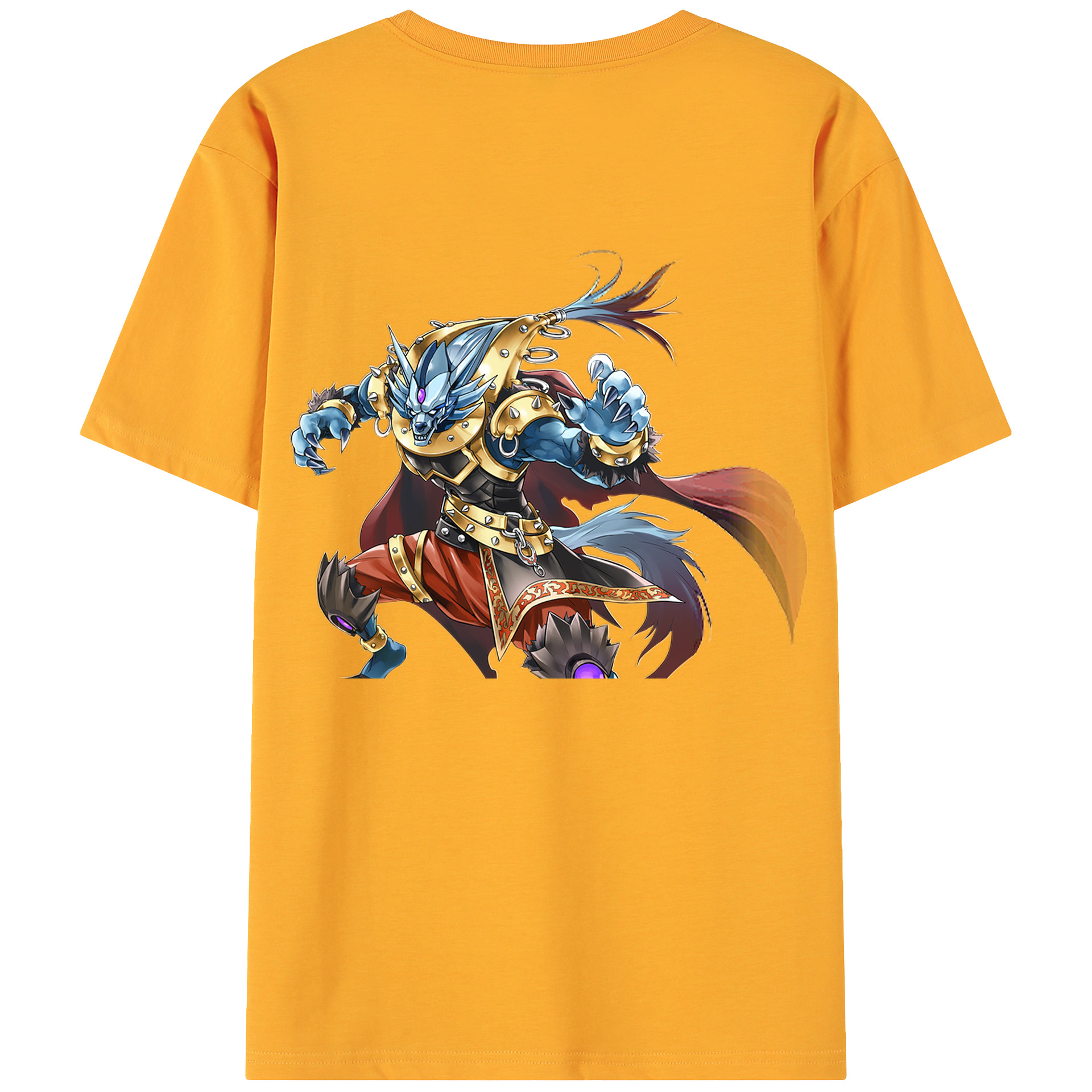 （画像用） 遊☆戯☆王 Yu-Gi-Oh! 綿100％ メンズ半袖Tシャツ（バックプリント） 通気性