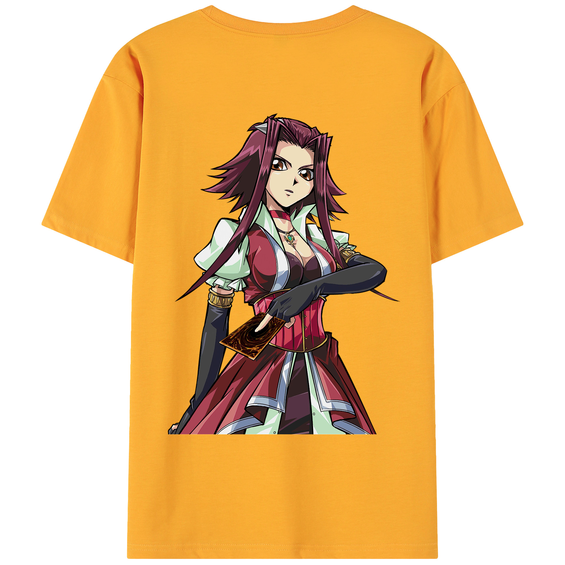 （画像用） 遊☆戯☆王 Yu-Gi-Oh! 綿100％ メンズ半袖Tシャツ（バックプリント） 通気性