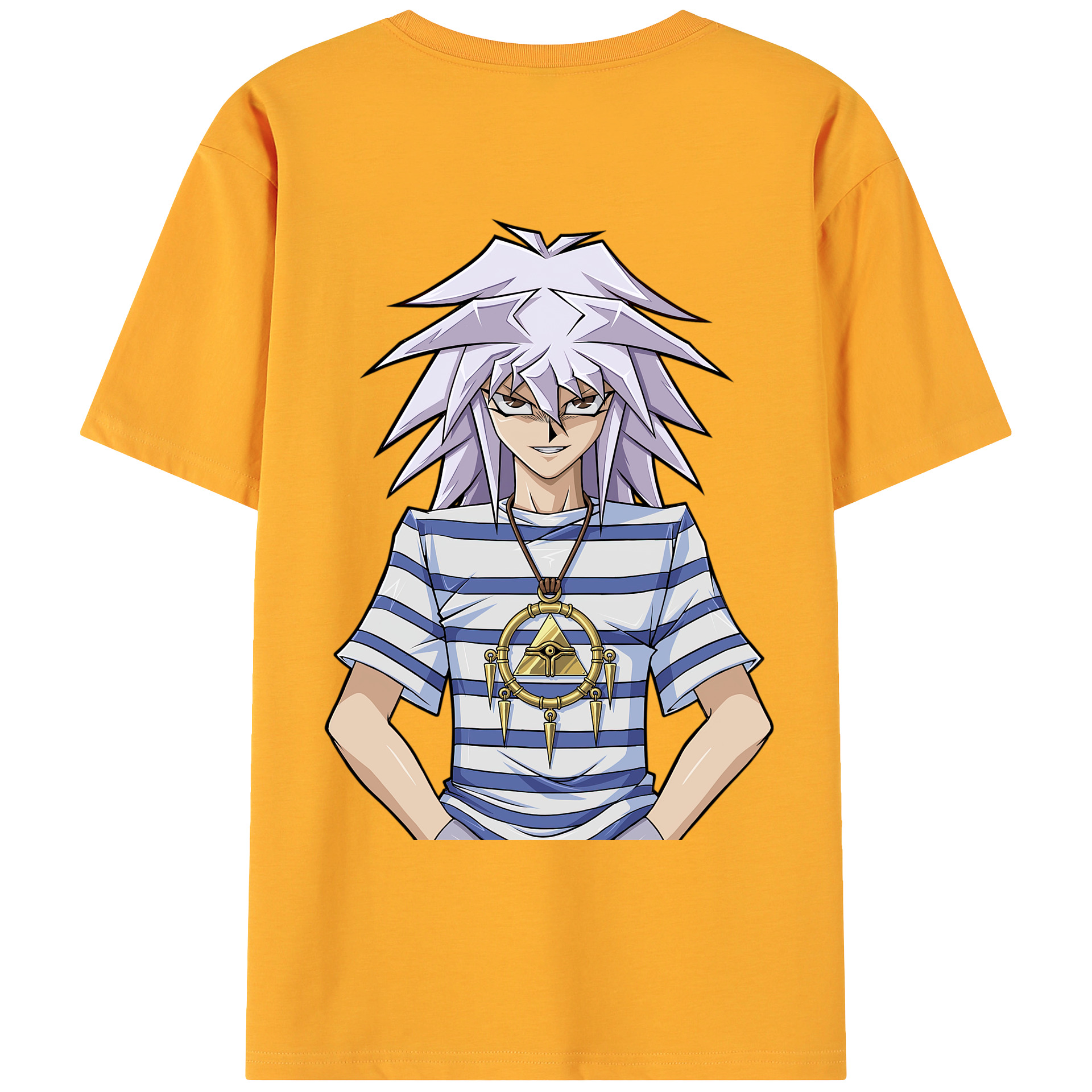 （画像用） 遊☆戯☆王 Yu-Gi-Oh! 綿100％ メンズ半袖Tシャツ（バックプリント） 通気性