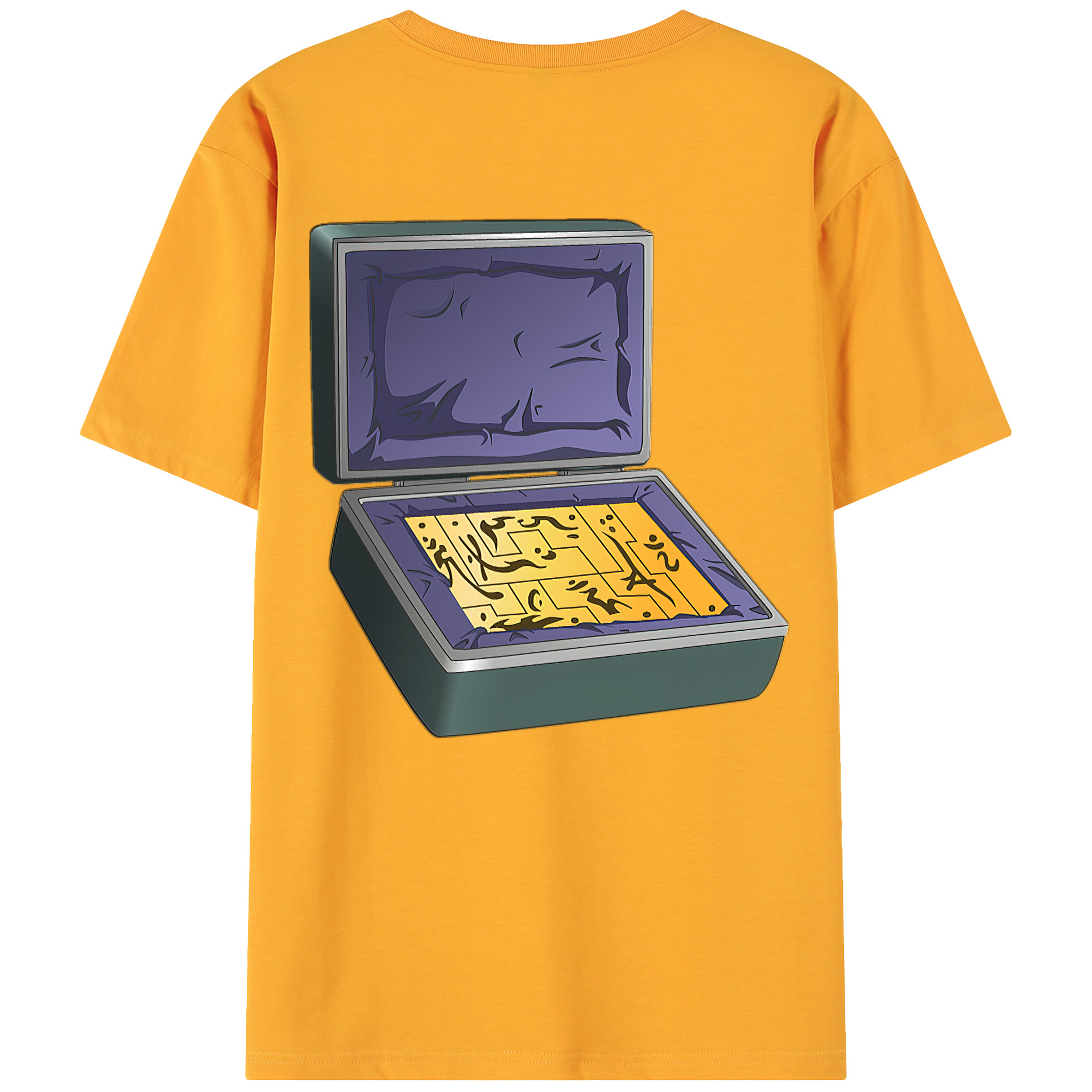 （画像用） 遊☆戯☆王 Yu-Gi-Oh! 綿100％ メンズ半袖Tシャツ（バックプリント） 通気性