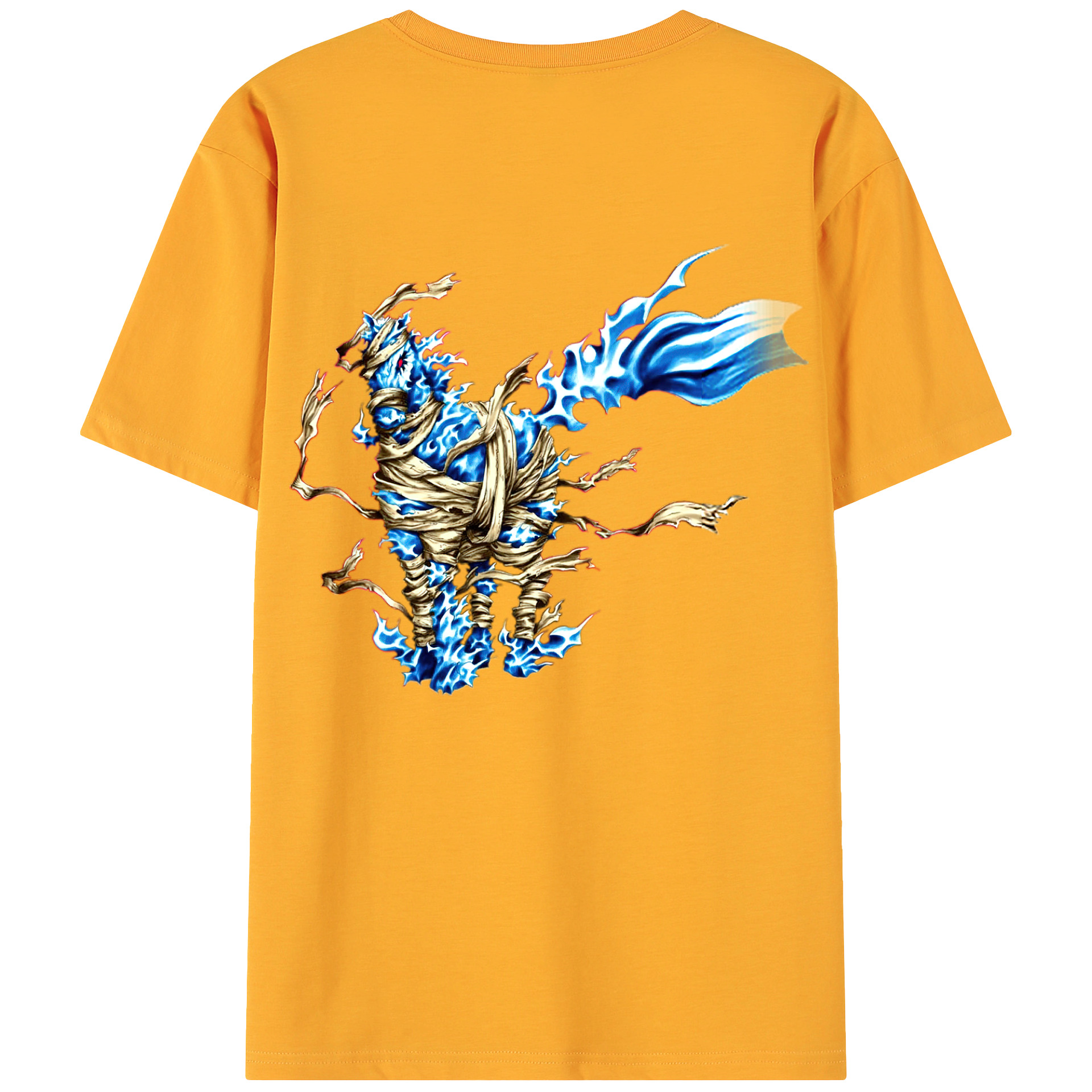 （画像用） 遊☆戯☆王 Yu-Gi-Oh! 綿100％ メンズ半袖Tシャツ（バックプリント） 通気性