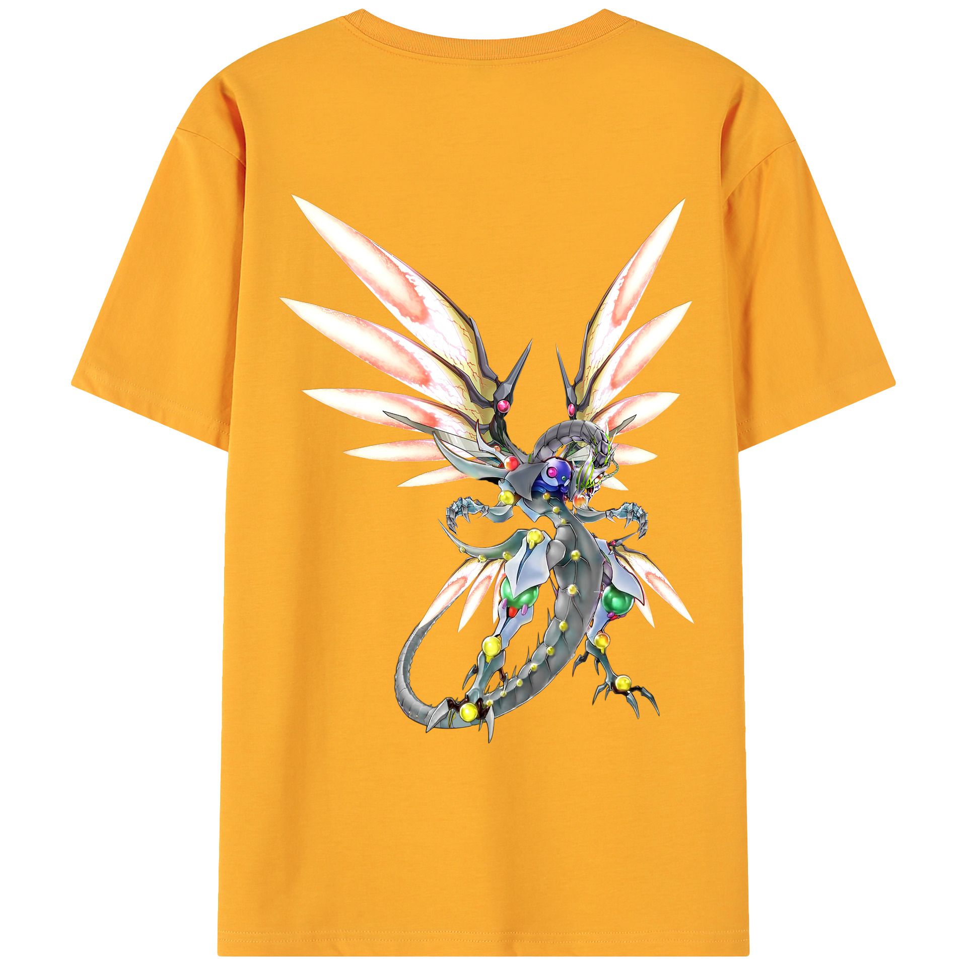 （画像用） 遊☆戯☆王 Yu-Gi-Oh! 綿100％ メンズ半袖Tシャツ（バックプリント） 通気性